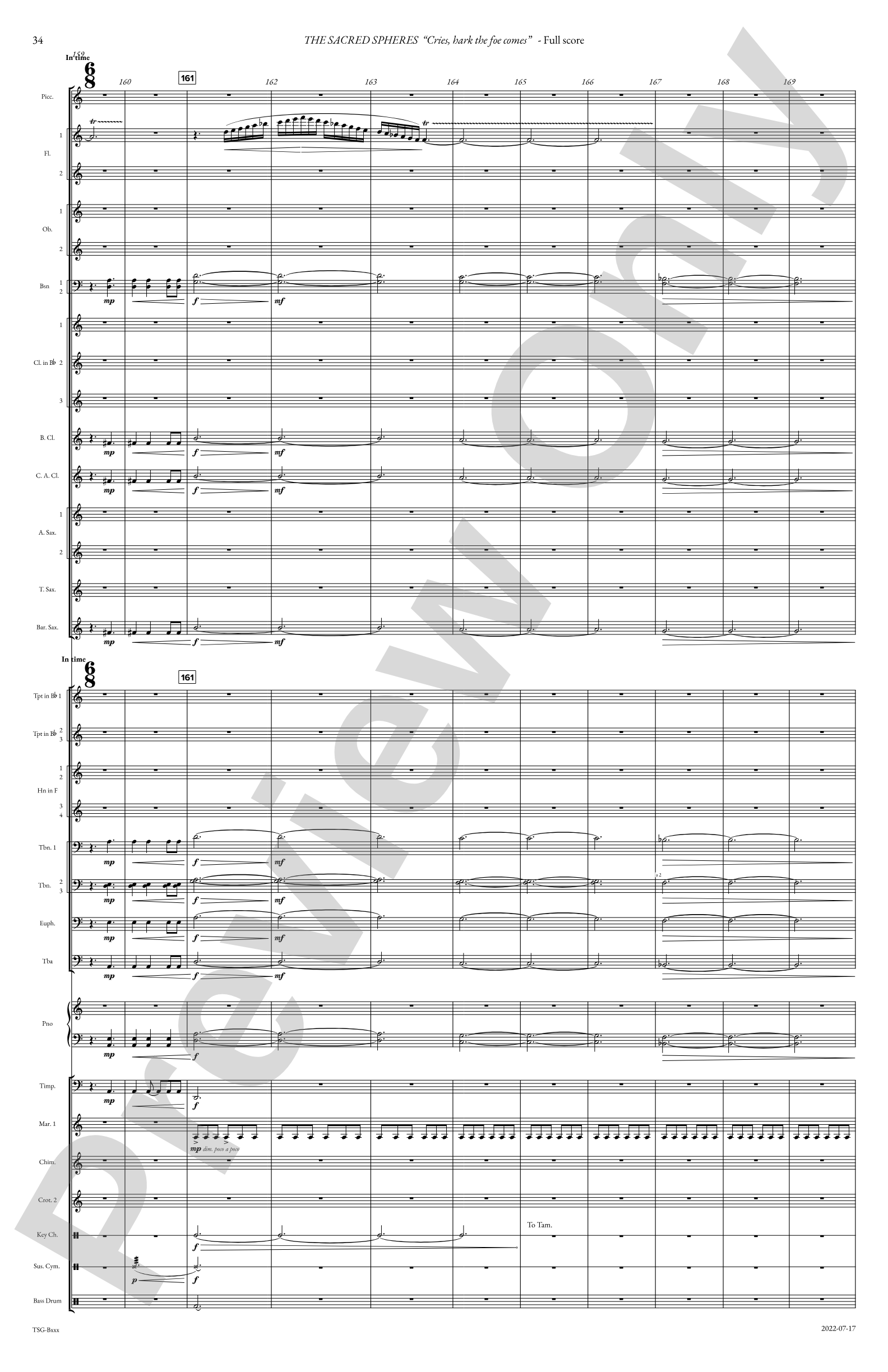The Sacred Spheres: Concert Band Conductor Score & Parts