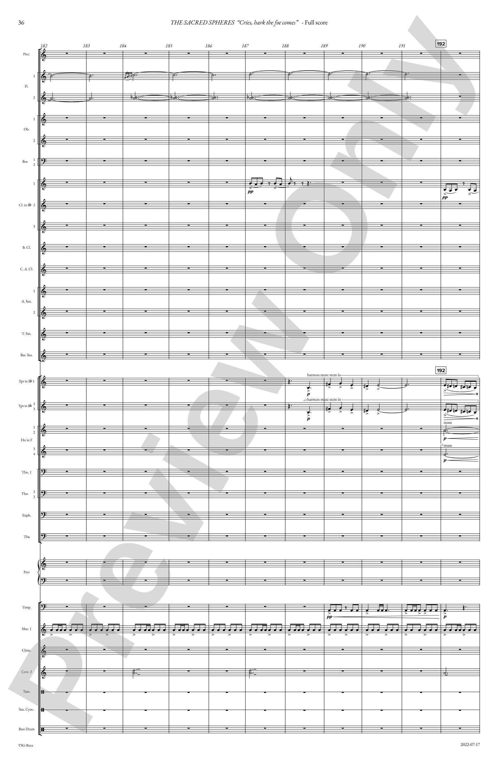 The Sacred Spheres: Concert Band Conductor Score & Parts