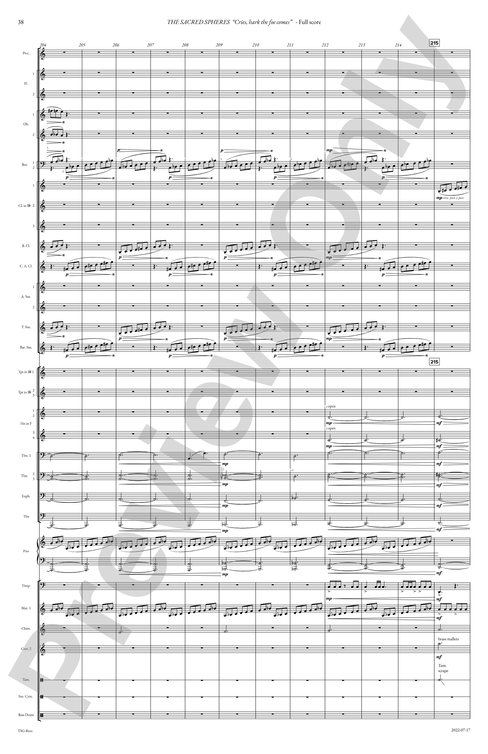 The Sacred Spheres: Concert Band Conductor Score & Parts