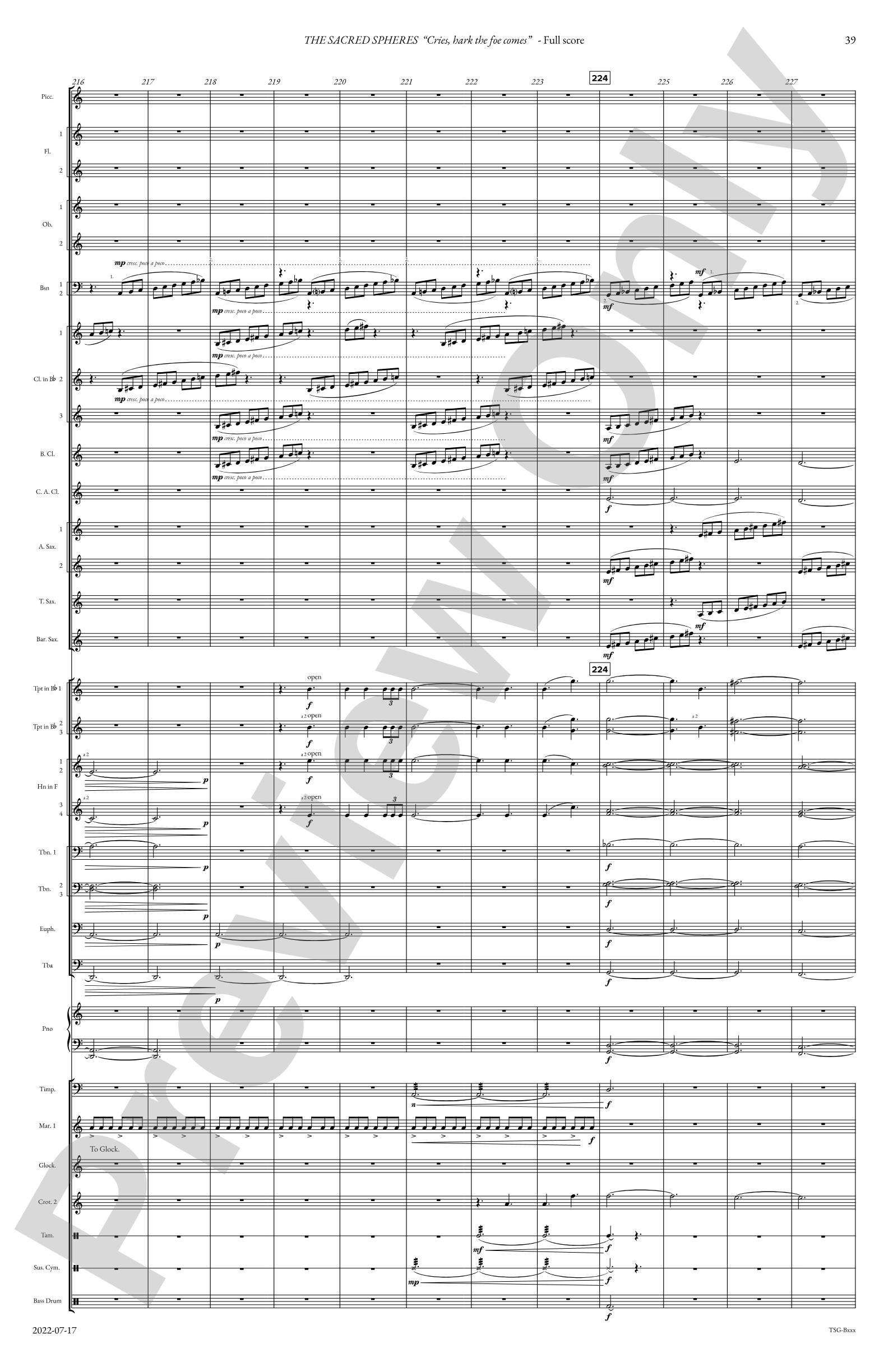 The Sacred Spheres: Concert Band Conductor Score & Parts