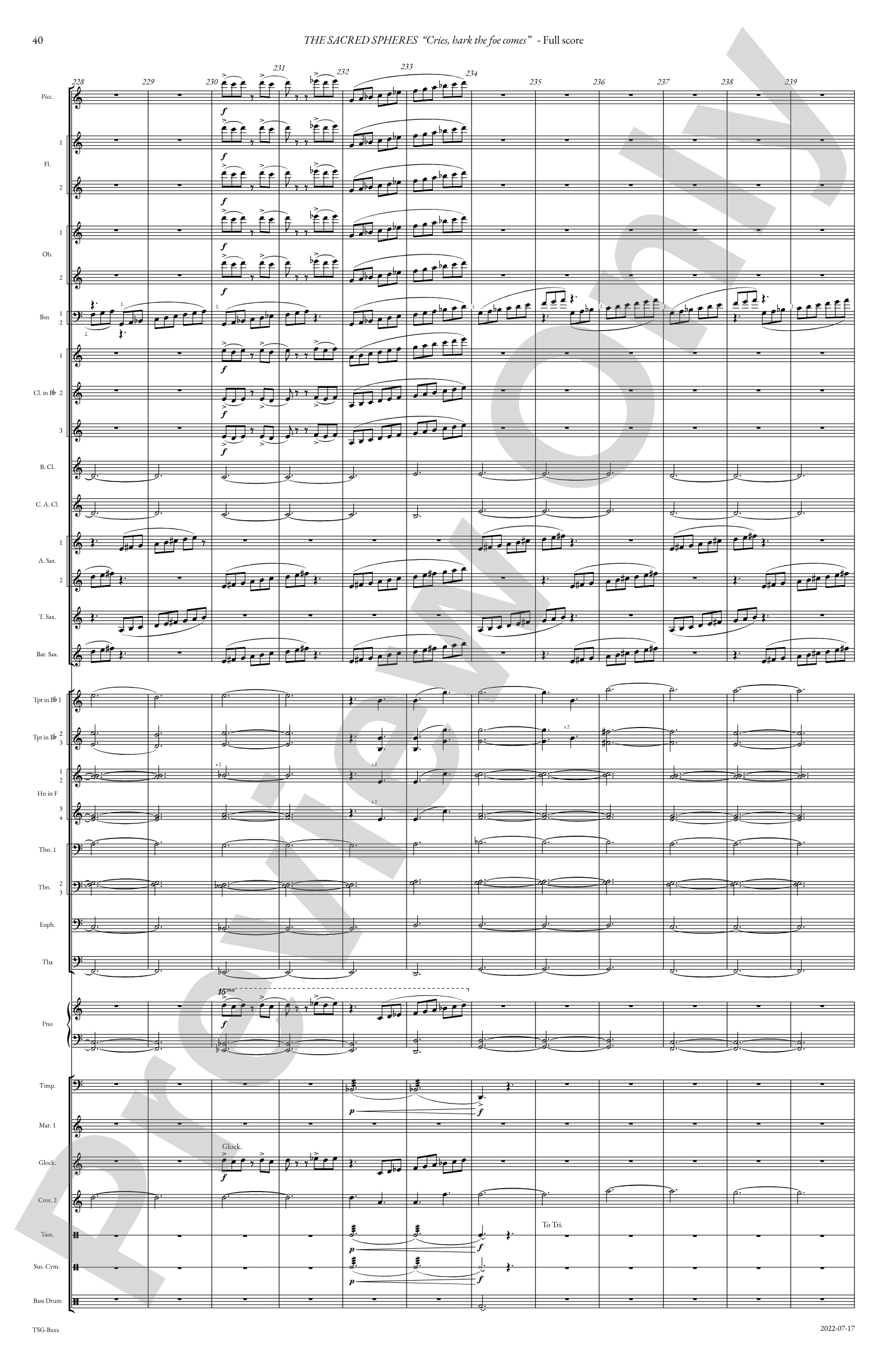 The Sacred Spheres: Concert Band Conductor Score & Parts
