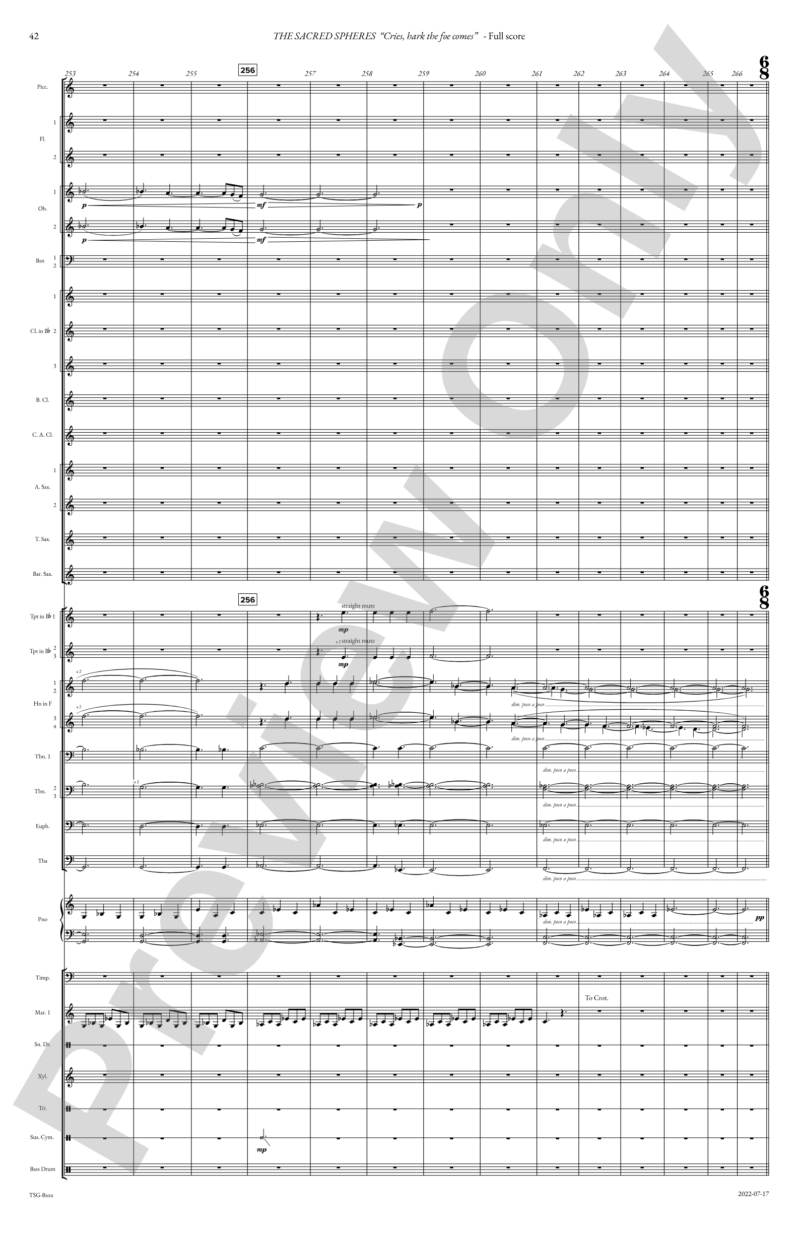 The Sacred Spheres: Concert Band Conductor Score & Parts