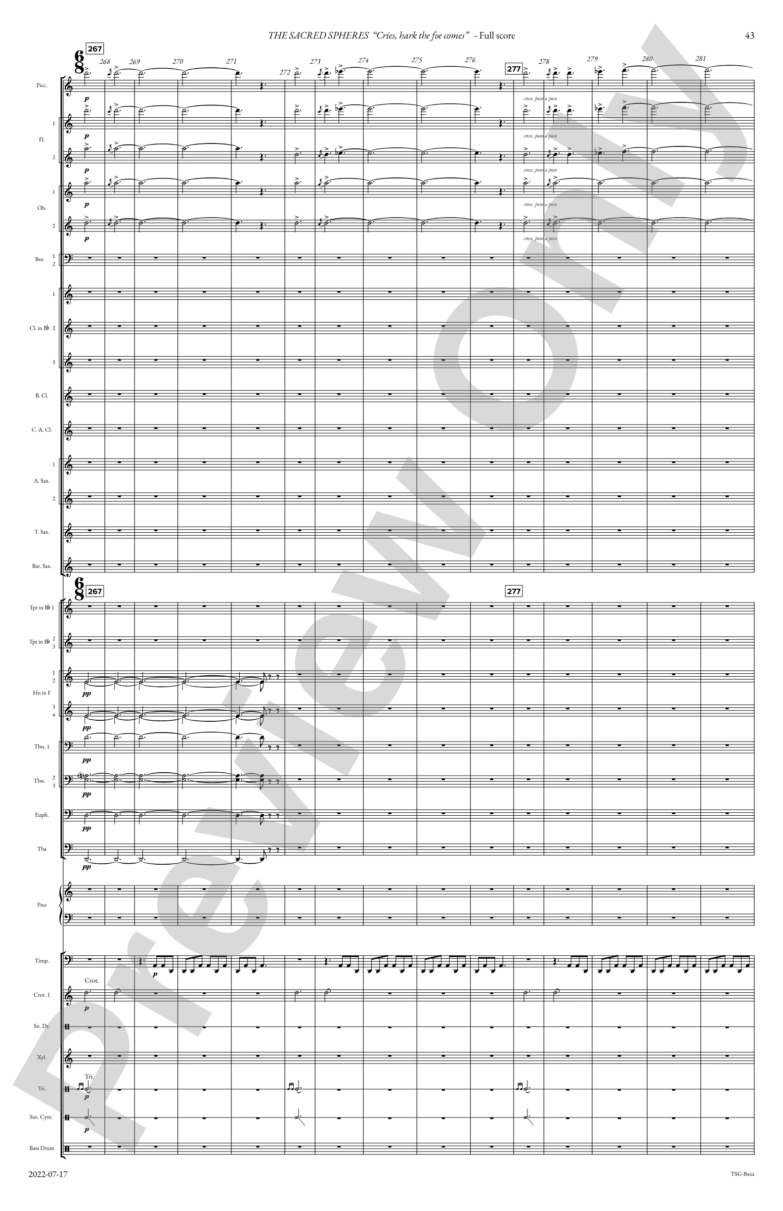 The Sacred Spheres: Concert Band Conductor Score & Parts