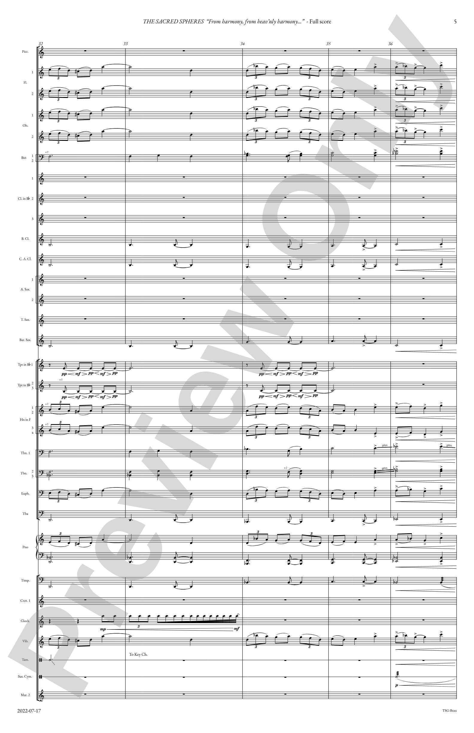 The Sacred Spheres: Concert Band Conductor Score & Parts