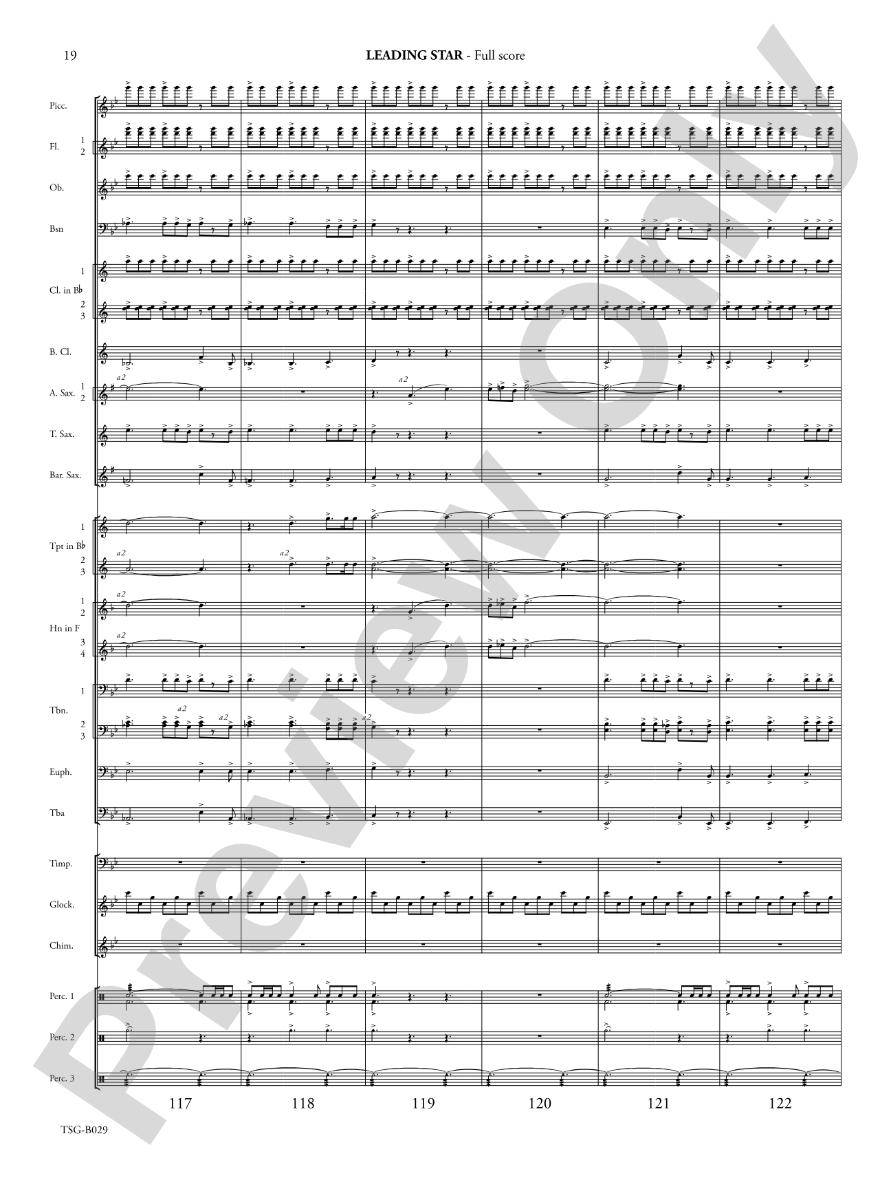 Leading Star Fanfare: Concert Band Conductor Score & Parts