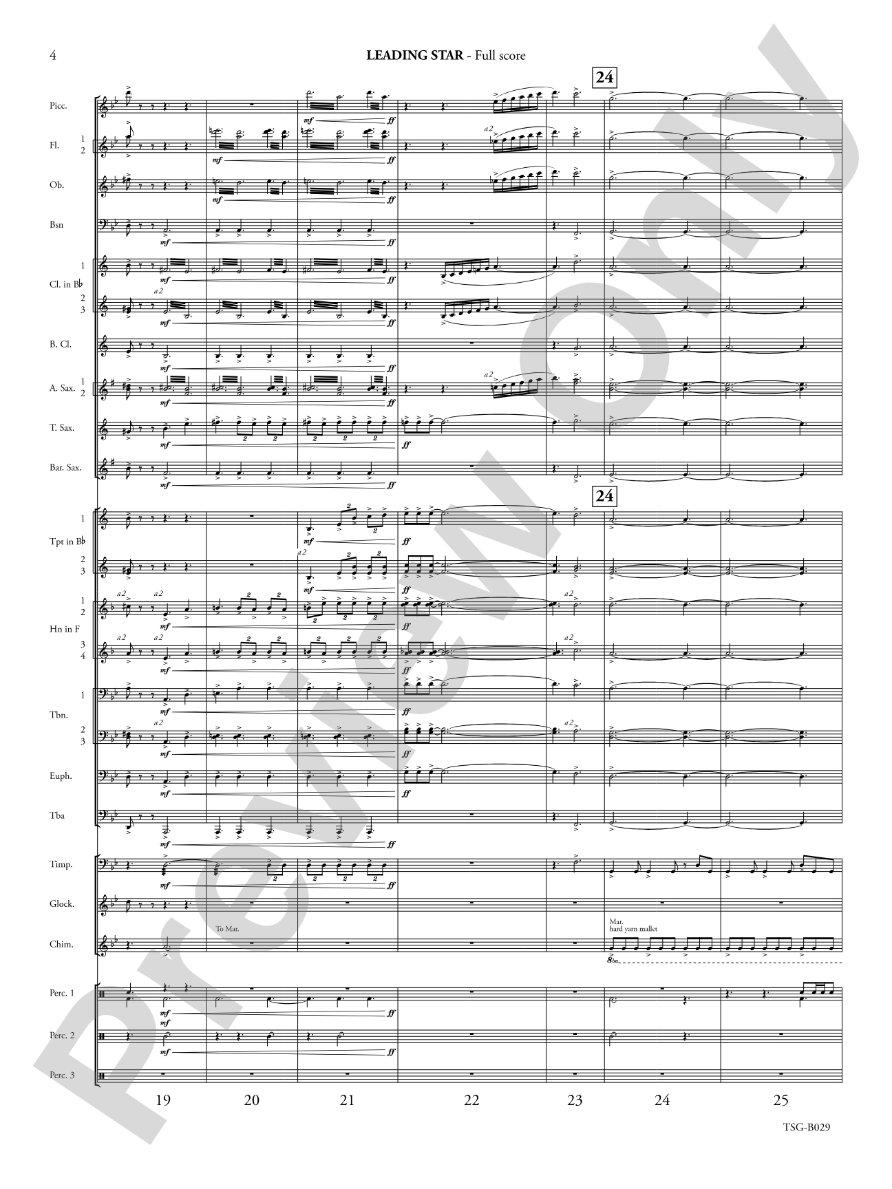 Leading Star Fanfare: Concert Band Conductor Score & Parts