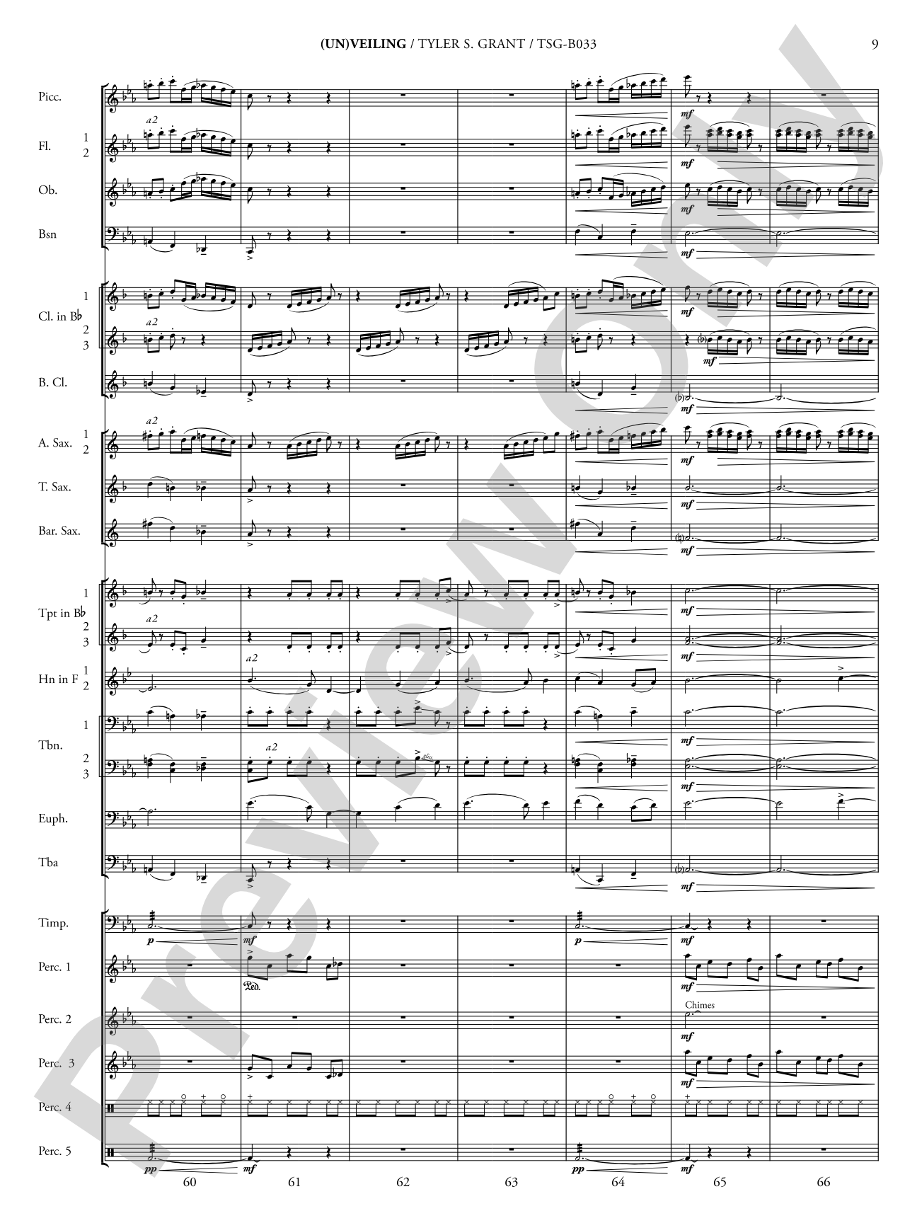 (Un)veiling: Concert Band Conductor Score & Parts