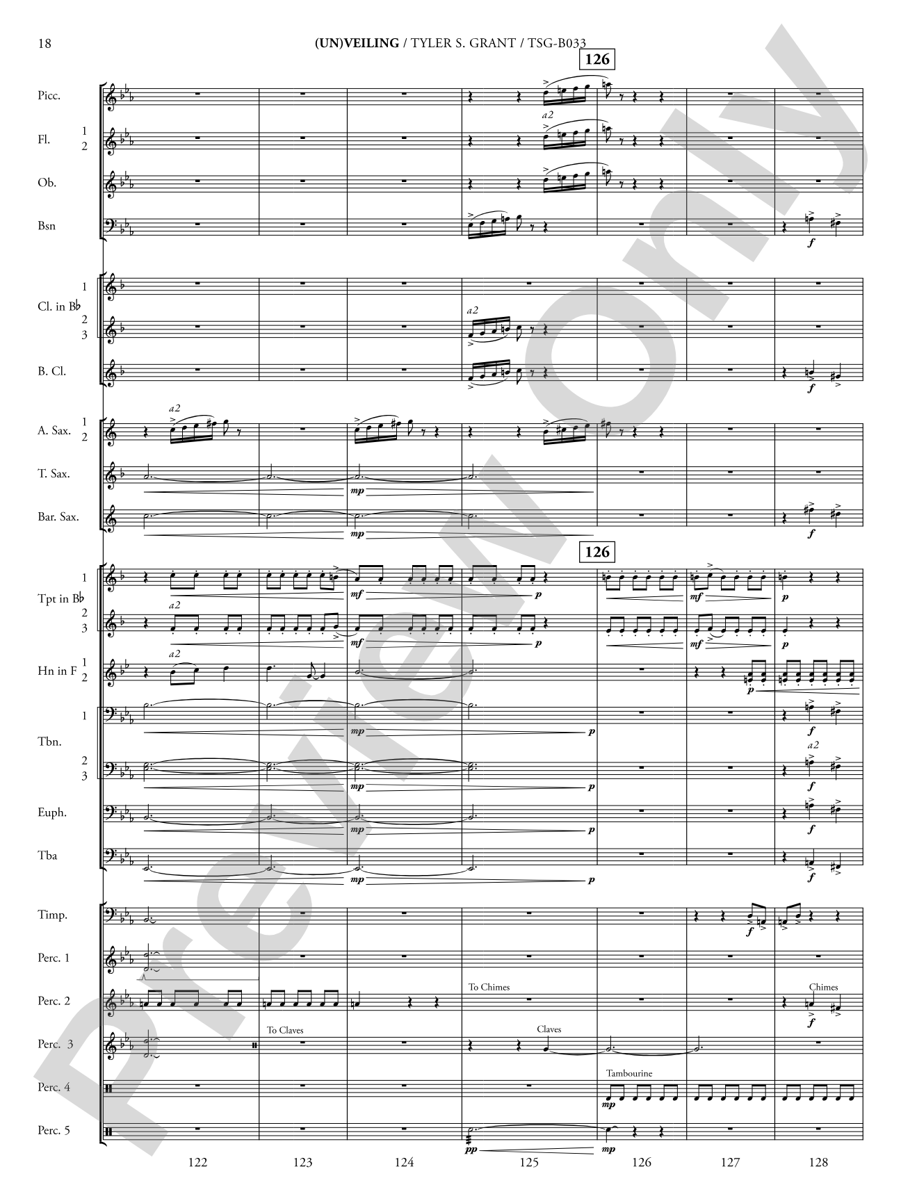 (Un)veiling: Concert Band Conductor Score & Parts