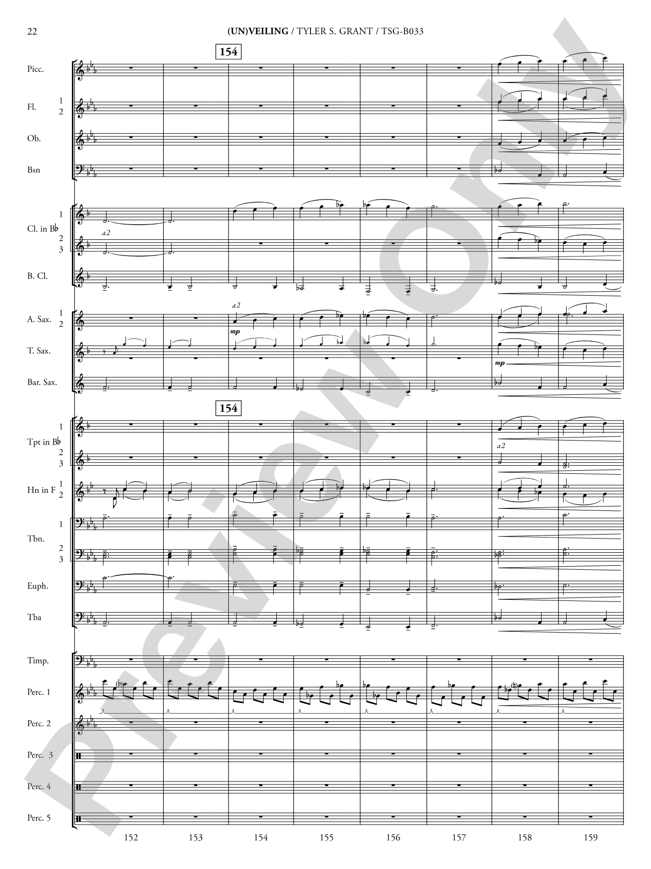 (Un)veiling: Concert Band Conductor Score & Parts