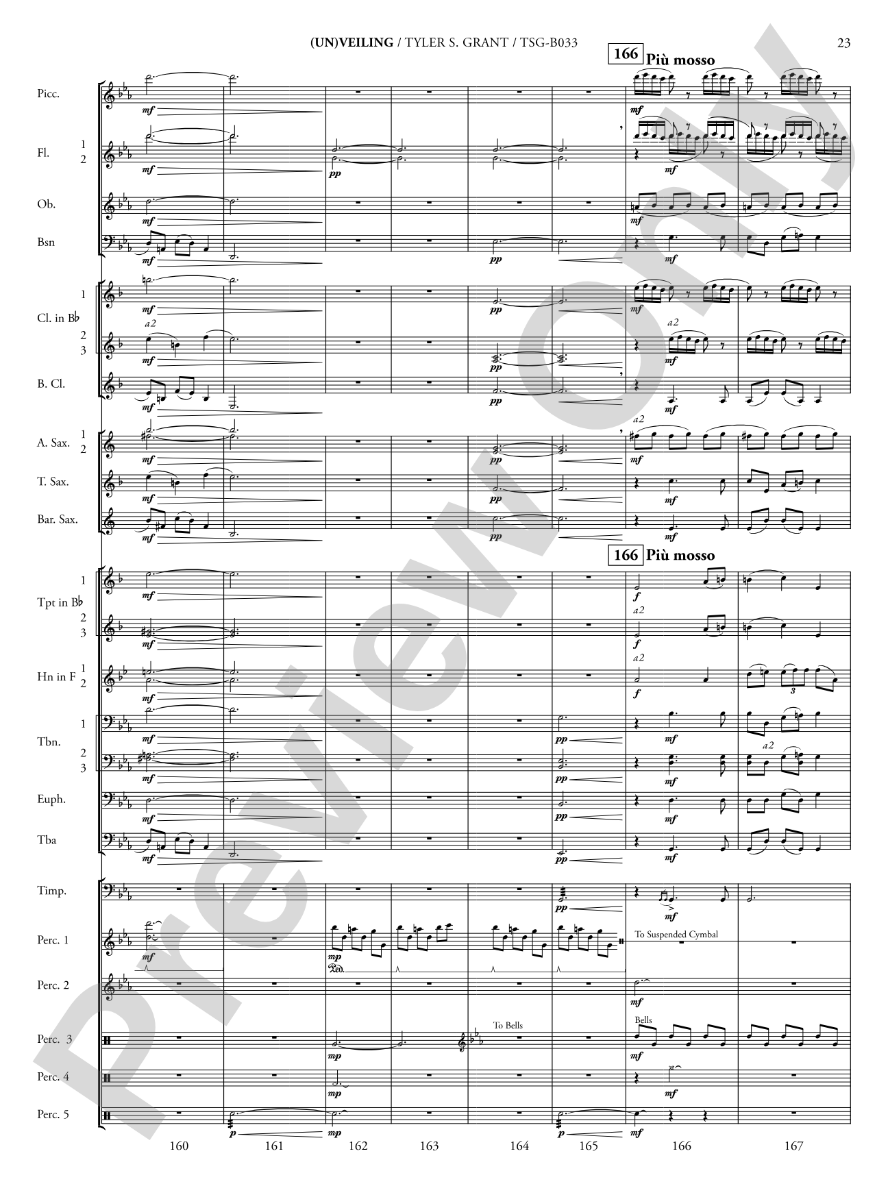 (Un)veiling: Concert Band Conductor Score & Parts