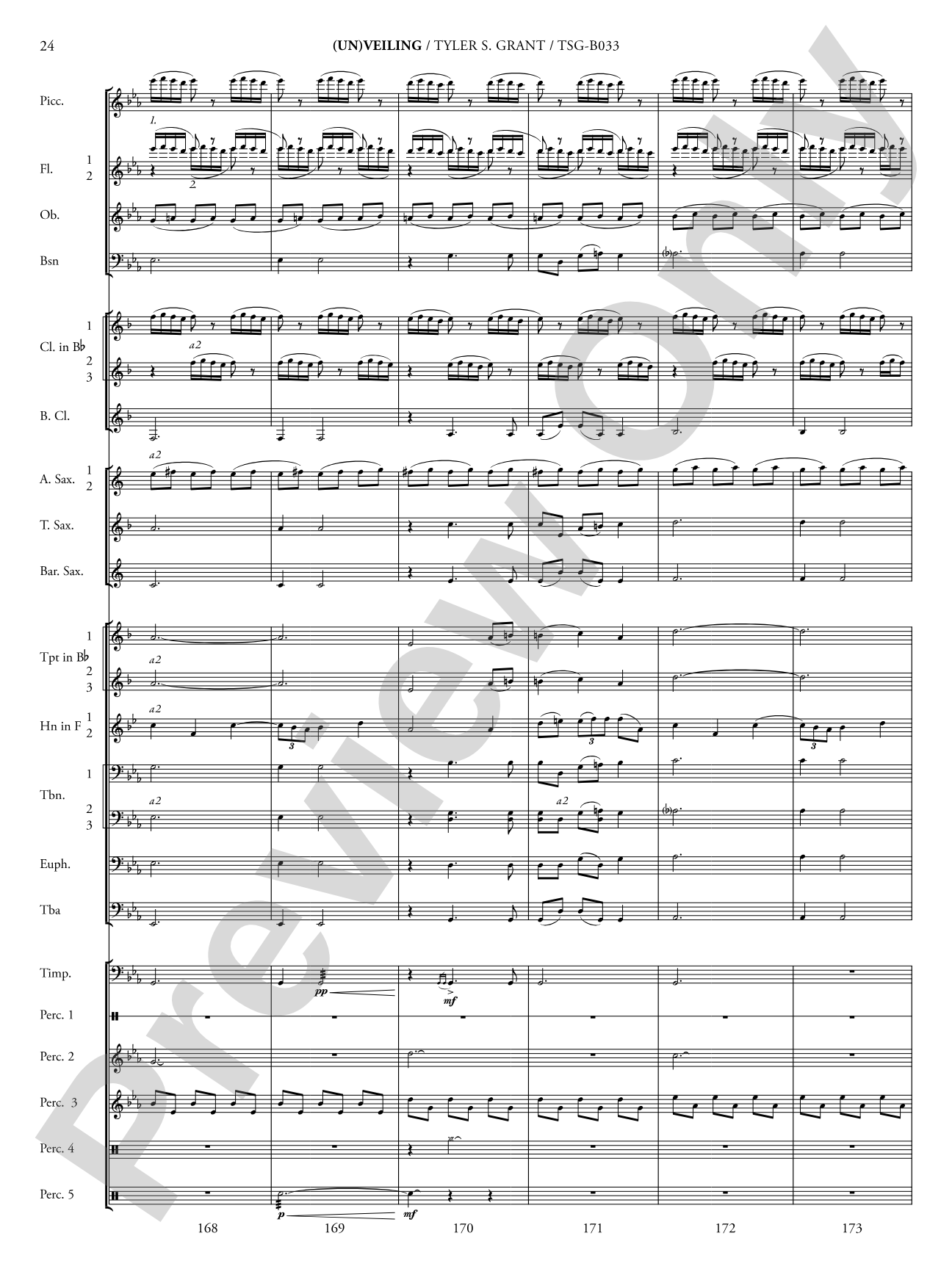 (Un)veiling: Concert Band Conductor Score & Parts
