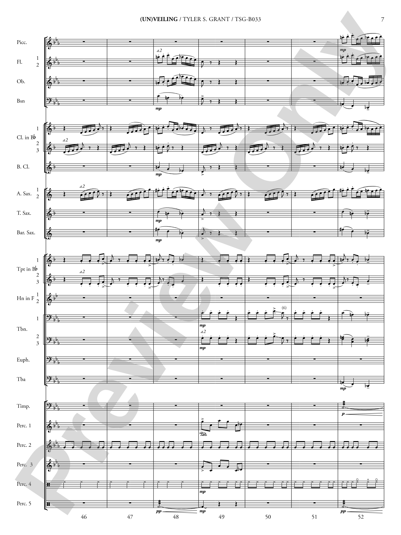 (Un)veiling: Concert Band Conductor Score & Parts