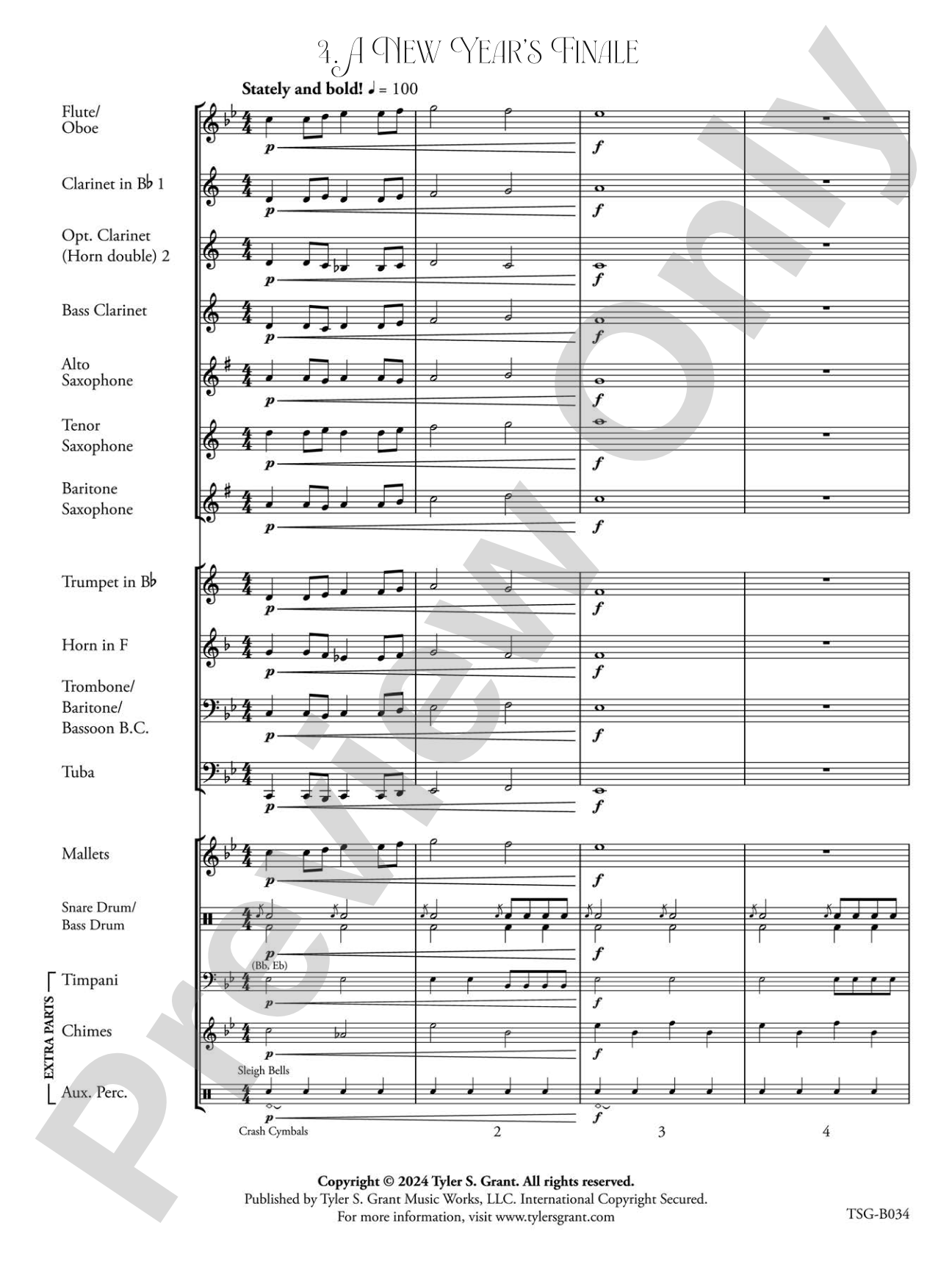 First Winter Suite: Concert Band Conductor Score & Parts