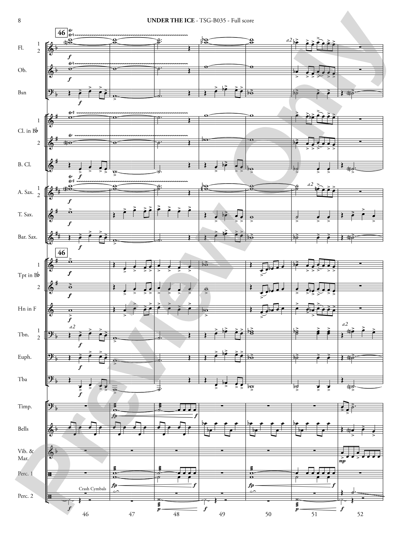 Under the Ice: Score