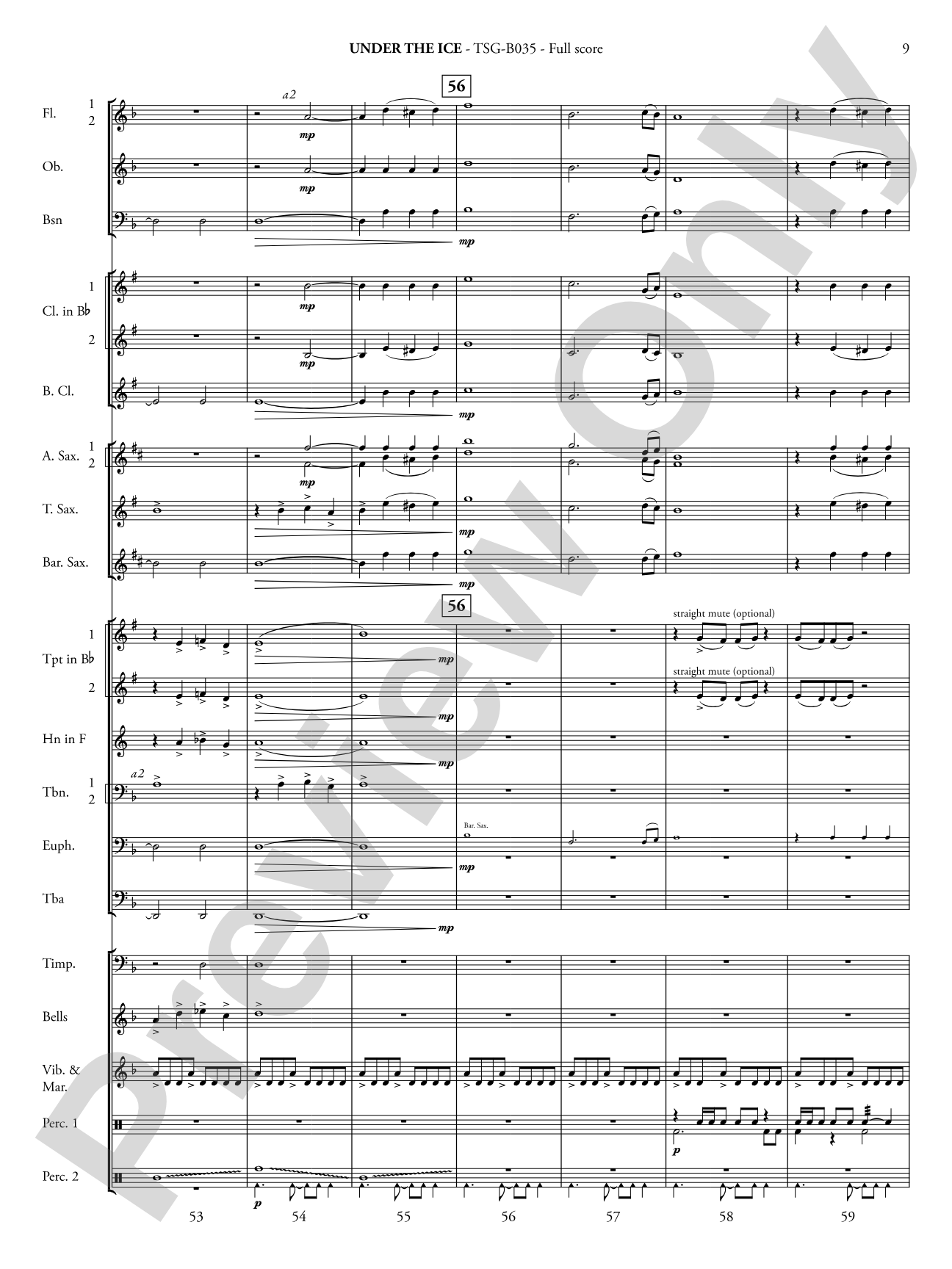 Under the Ice: Score