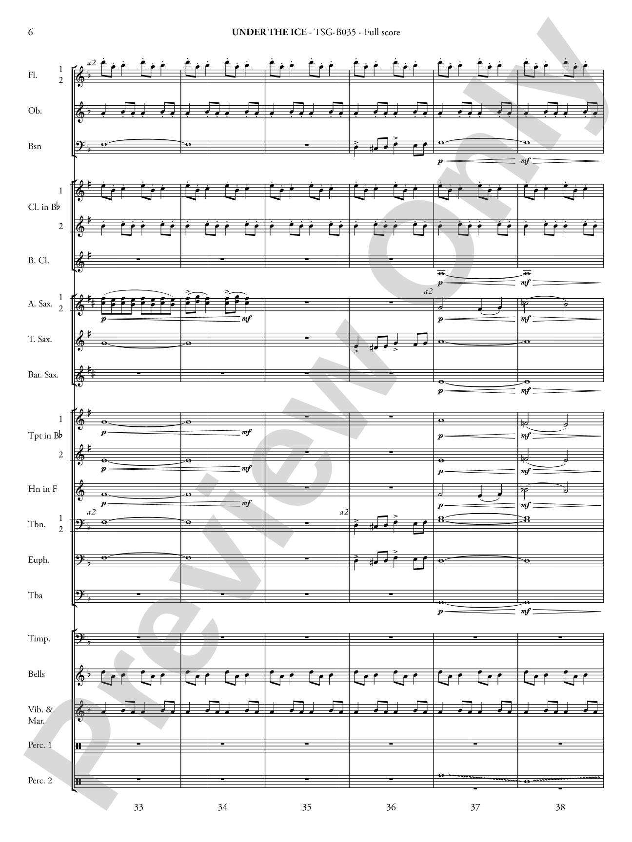 Under the Ice: Score