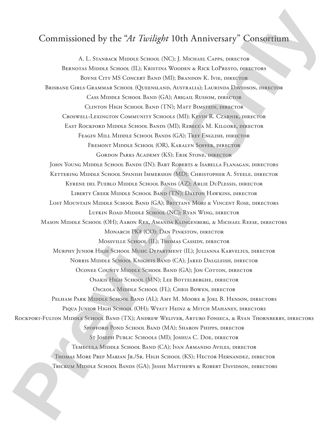 A New Light: Concert Band Conductor Score & Parts