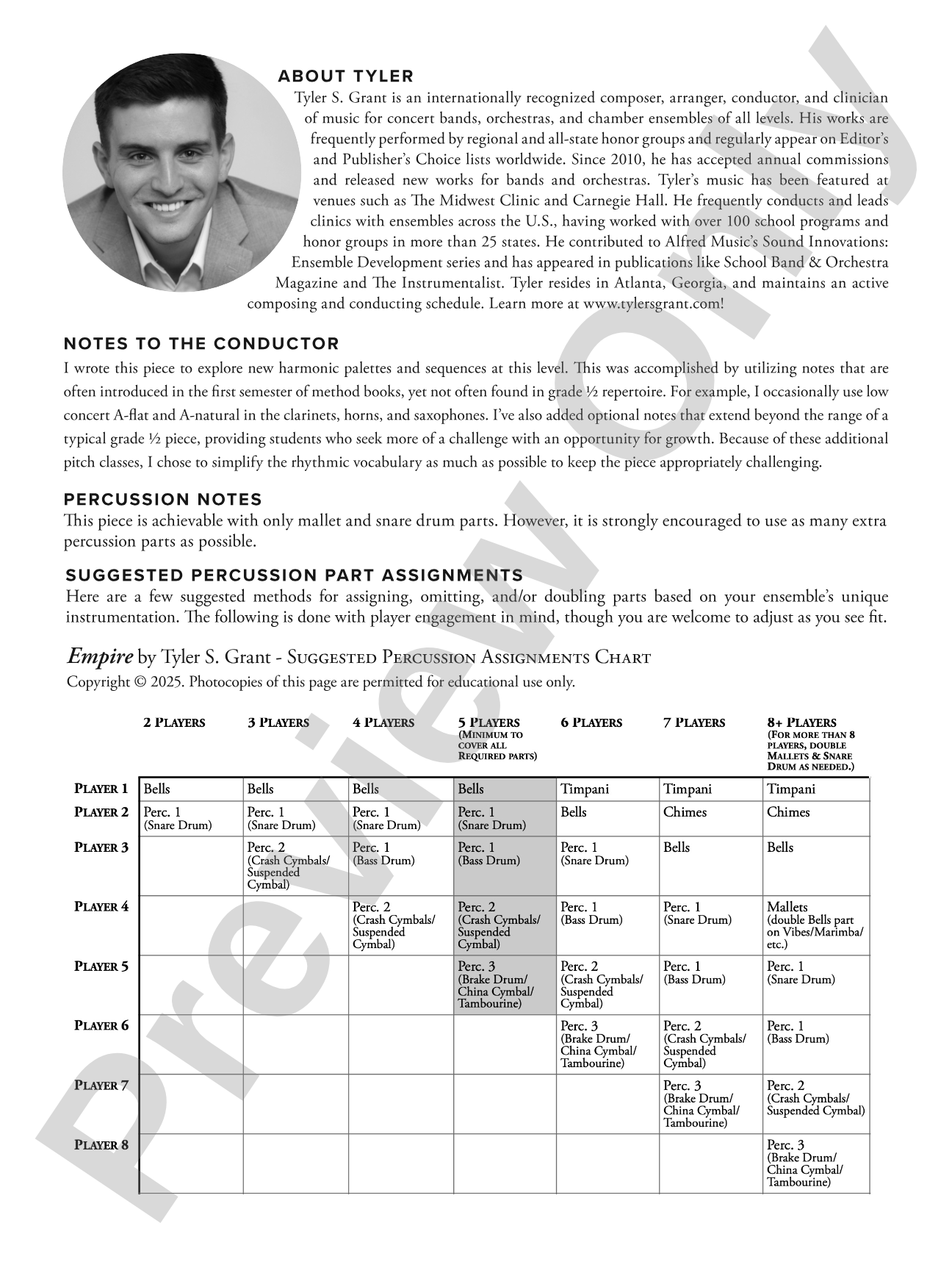 Empire: Concert Band Conductor Score & Parts