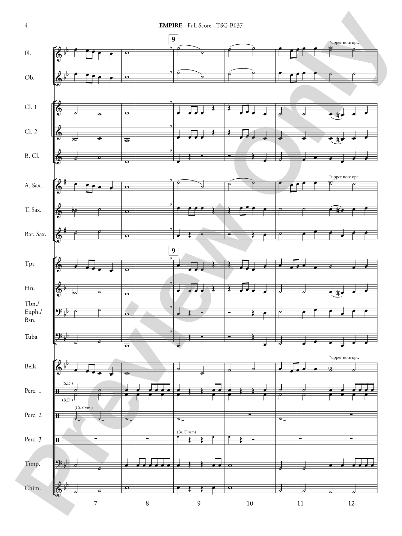 Empire: Concert Band Conductor Score & Parts