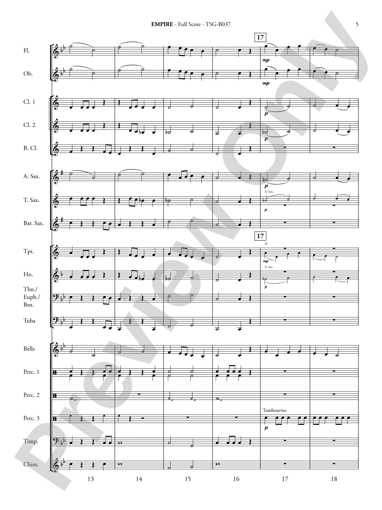 Empire: Concert Band Conductor Score & Parts