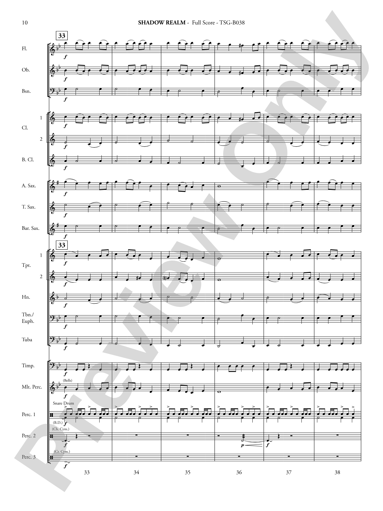Shadow Realm: Concert Band Conductor Score & Parts
