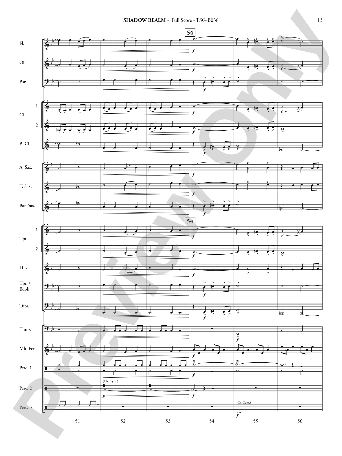 Shadow Realm: Concert Band Conductor Score & Parts