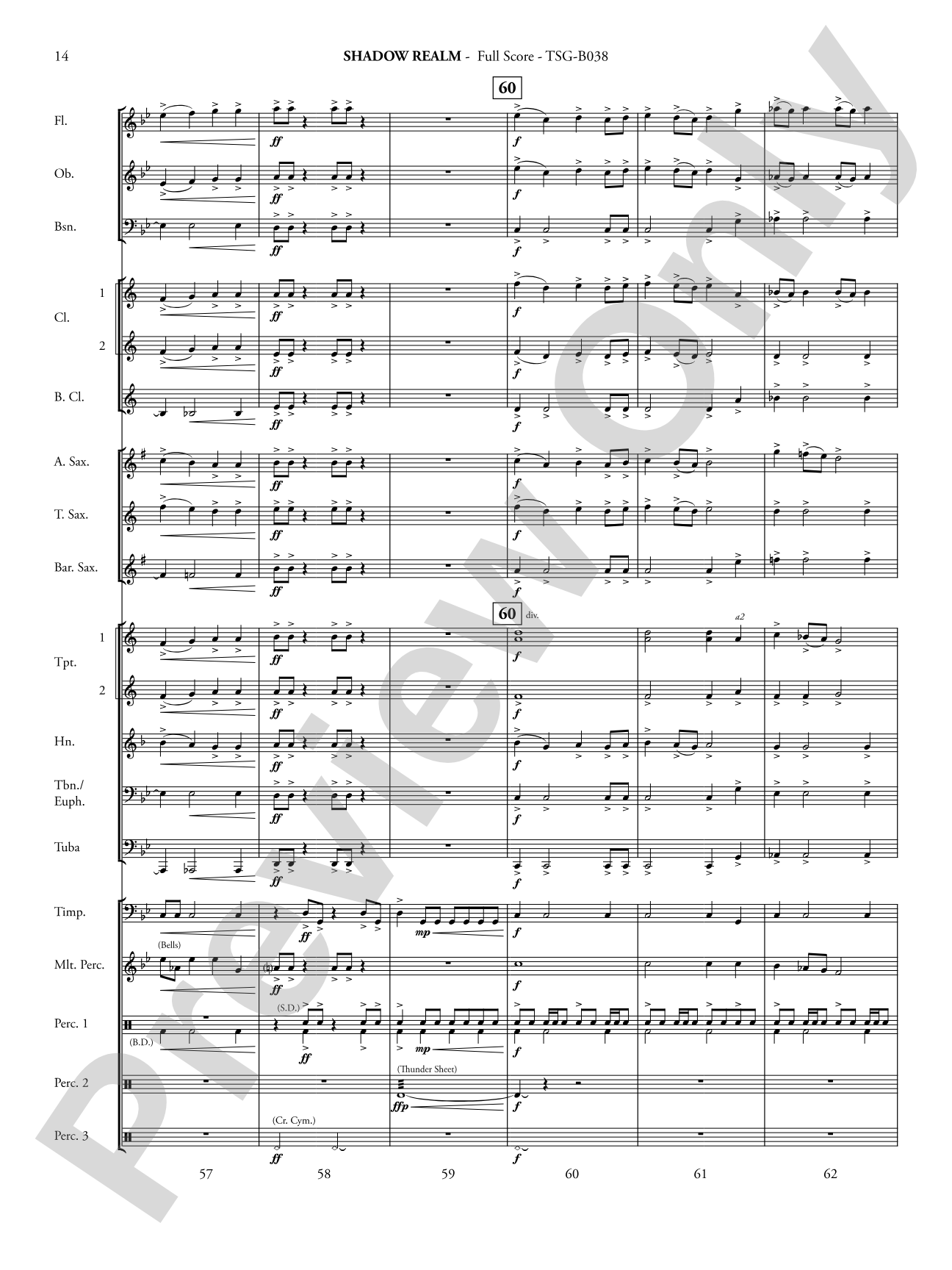 Shadow Realm: Concert Band Conductor Score & Parts