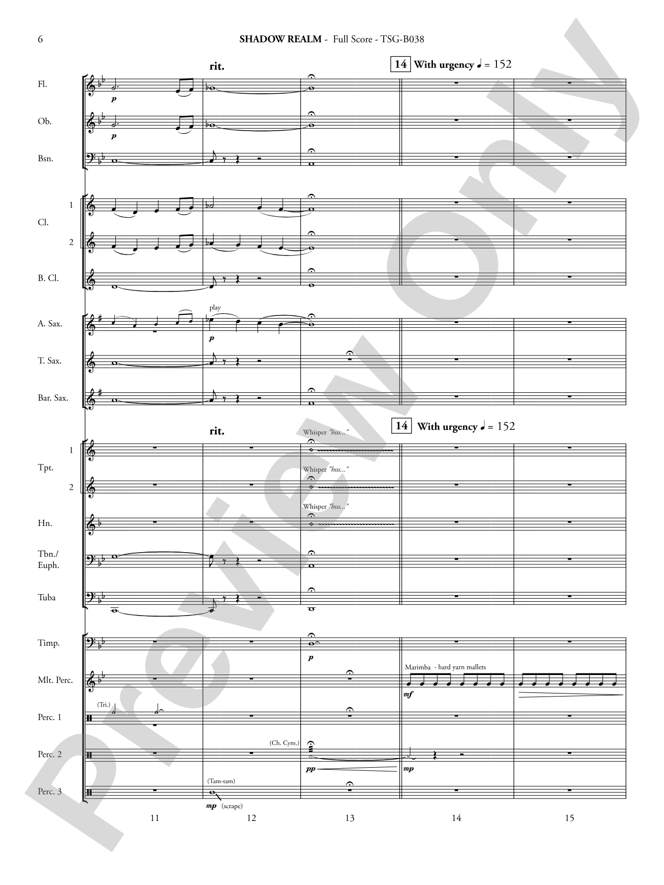 Shadow Realm: Concert Band Conductor Score & Parts