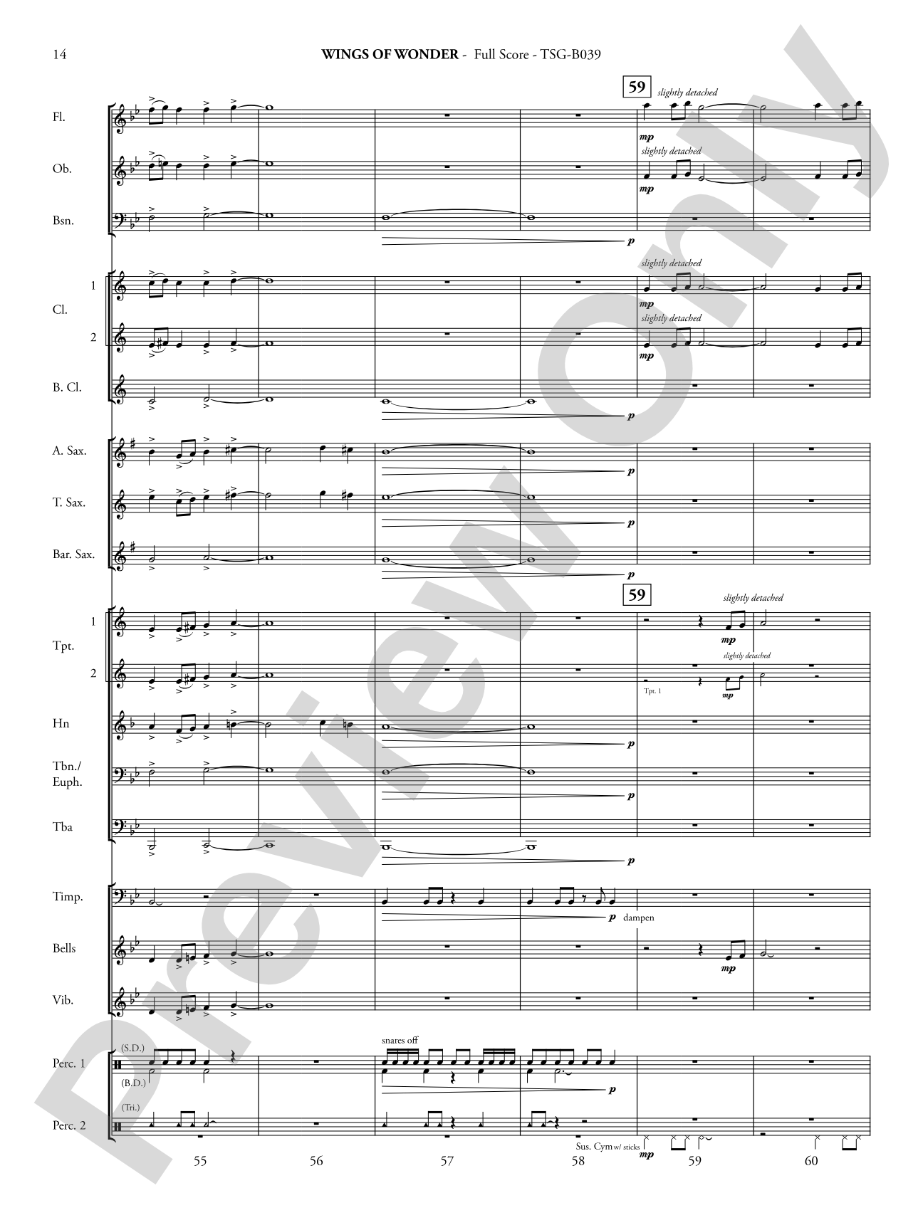 Wings of Wonder: Concert Band Conductor Score & Parts