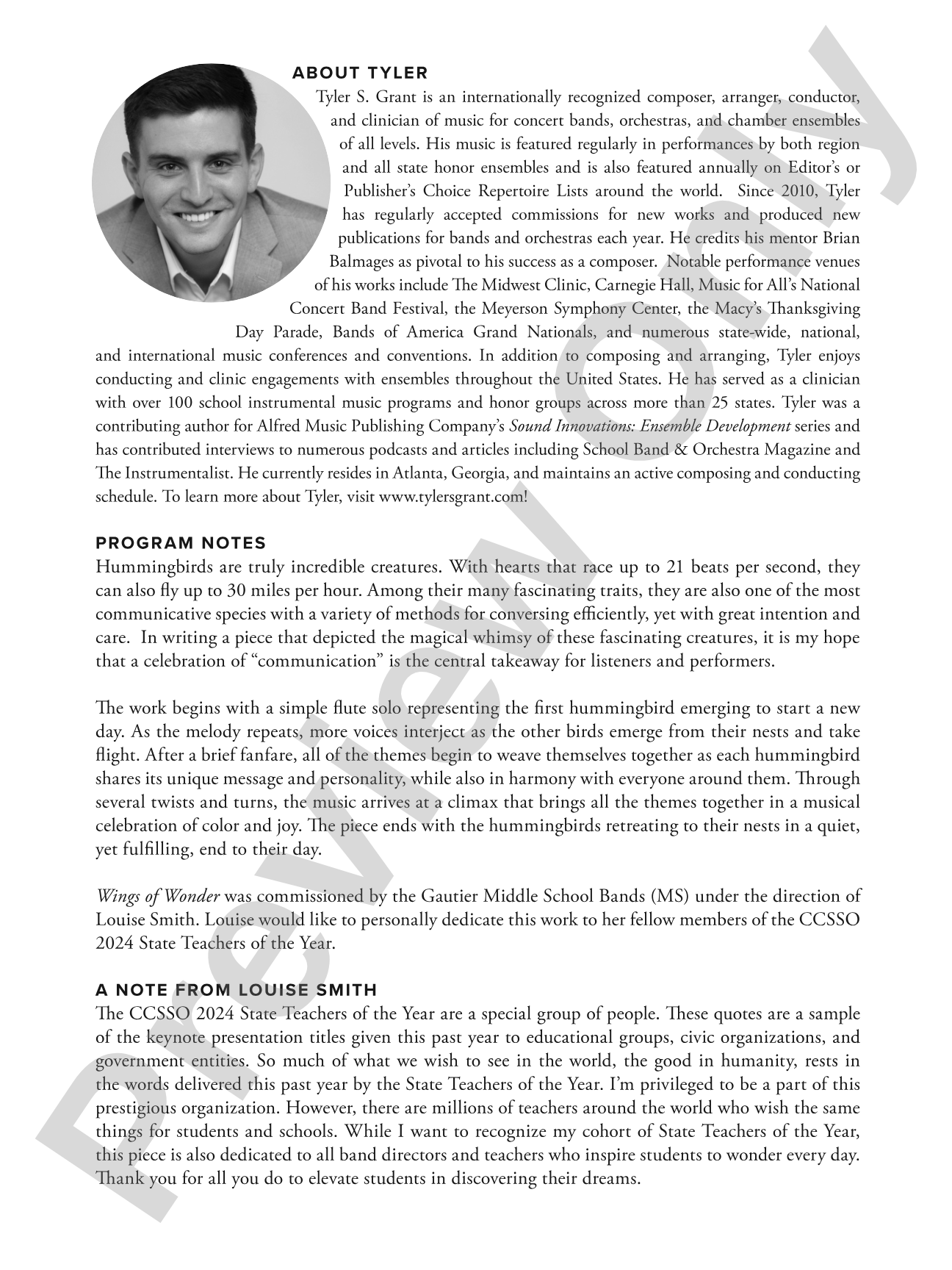 Wings of Wonder: Concert Band Conductor Score & Parts