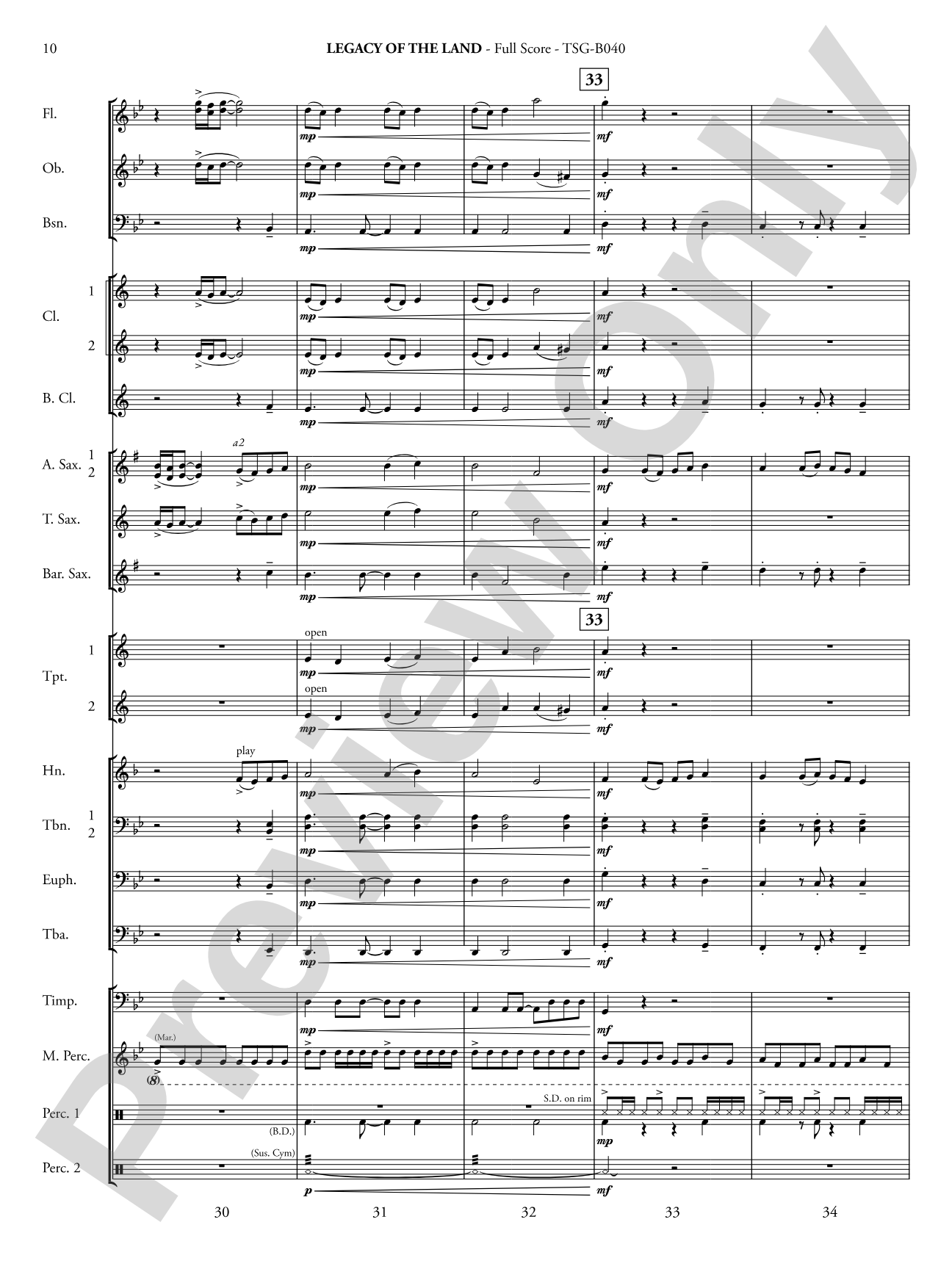 Legacy of the Land (Based on "The Promised Land"): Concert Band Conductor Score & Parts
