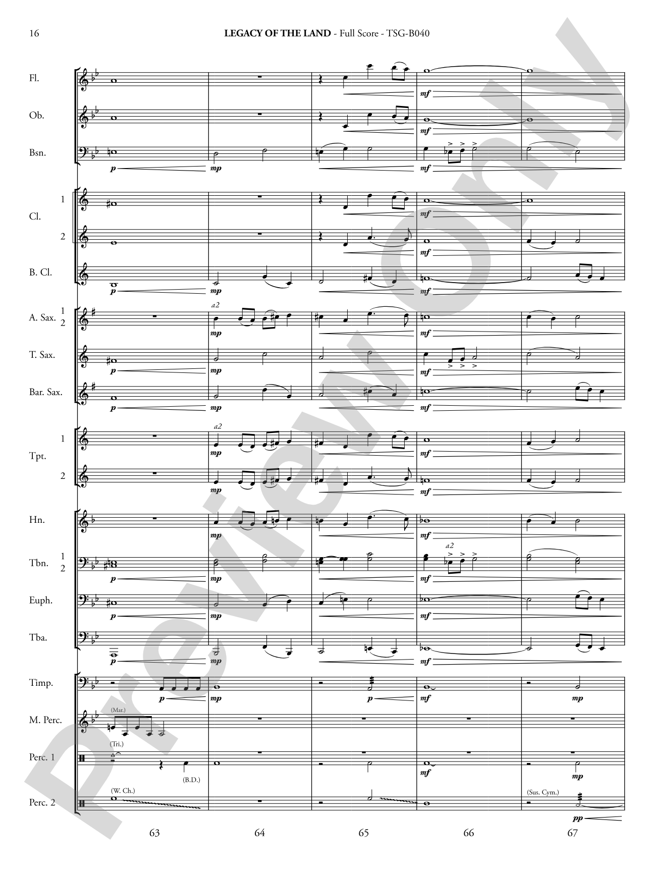 Legacy of the Land (Based on "The Promised Land"): Concert Band Conductor Score & Parts