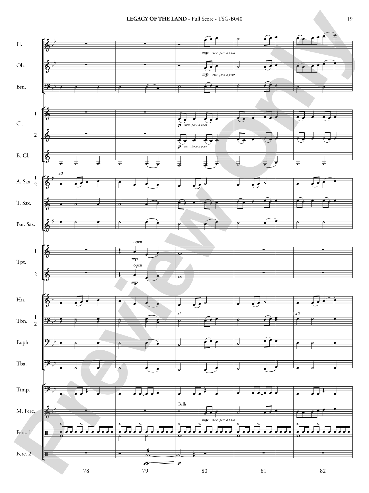 Legacy of the Land (Based on "The Promised Land"): Concert Band Conductor Score & Parts
