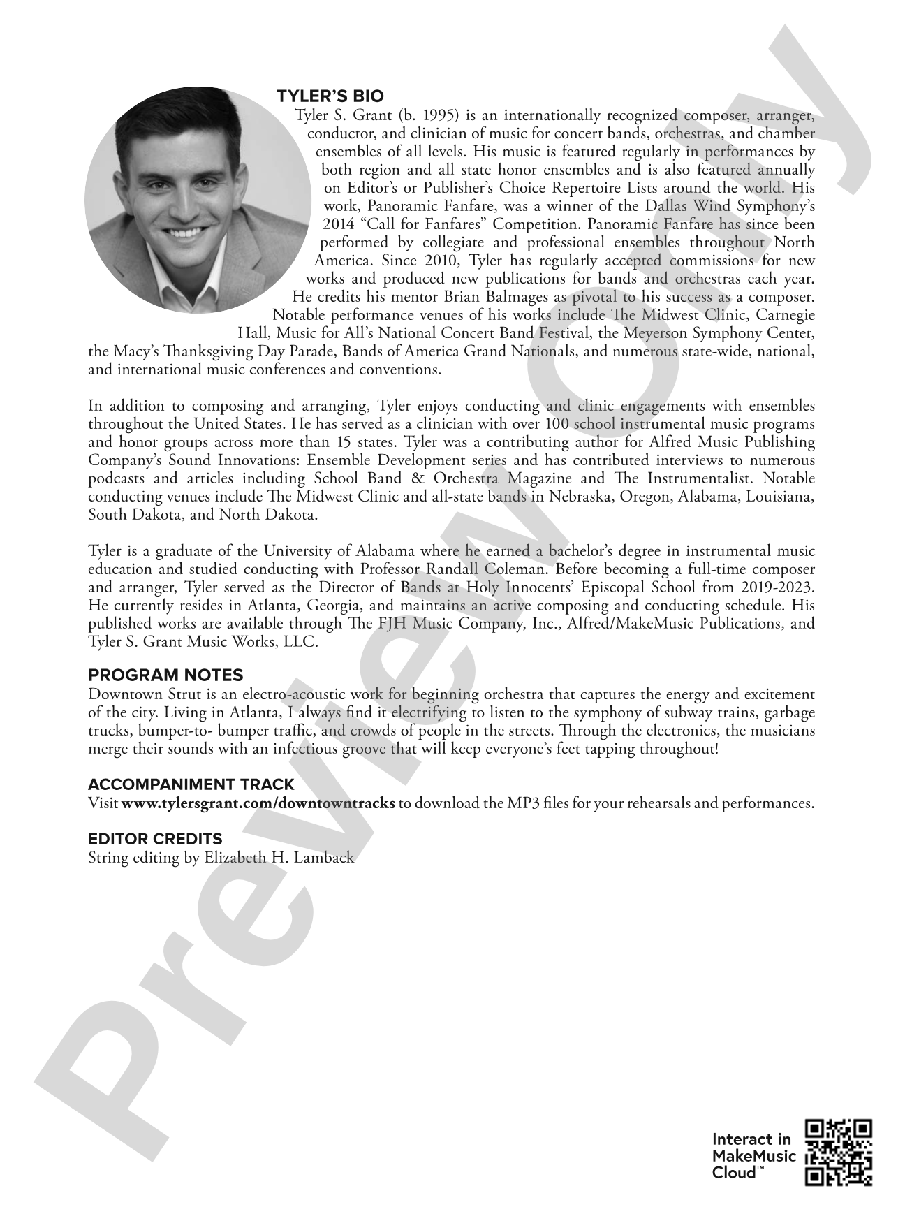 Downtown Strut: String Orchestra Conductor Score & Parts