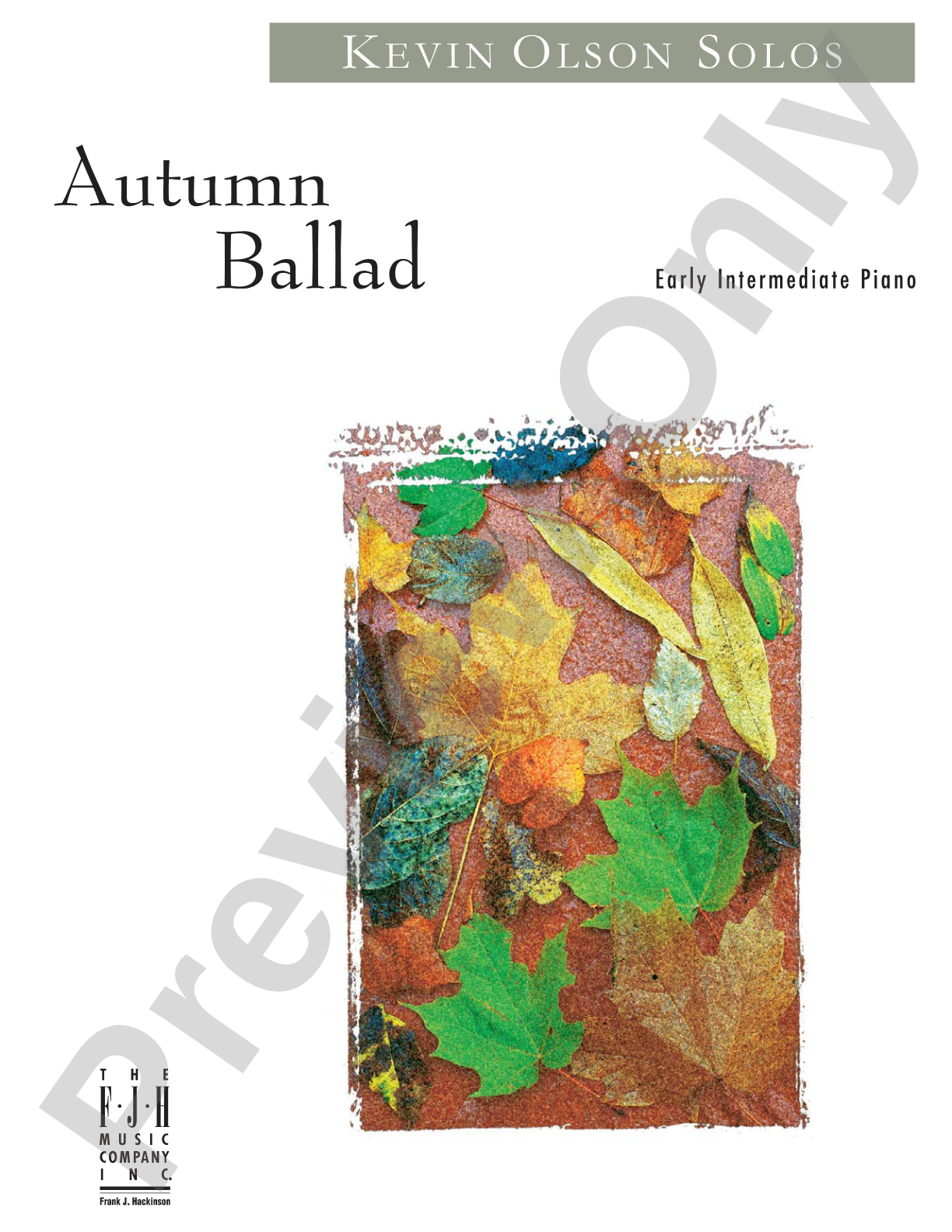 Autumn Ballad: Piano