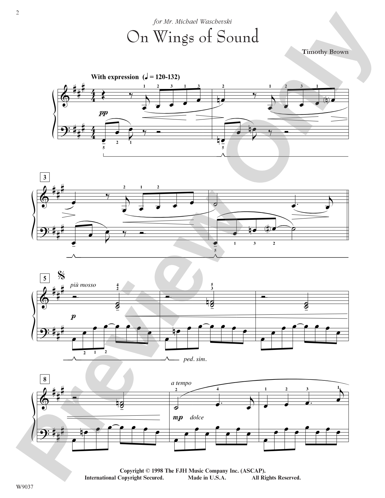 On Wings of Sound: Piano
