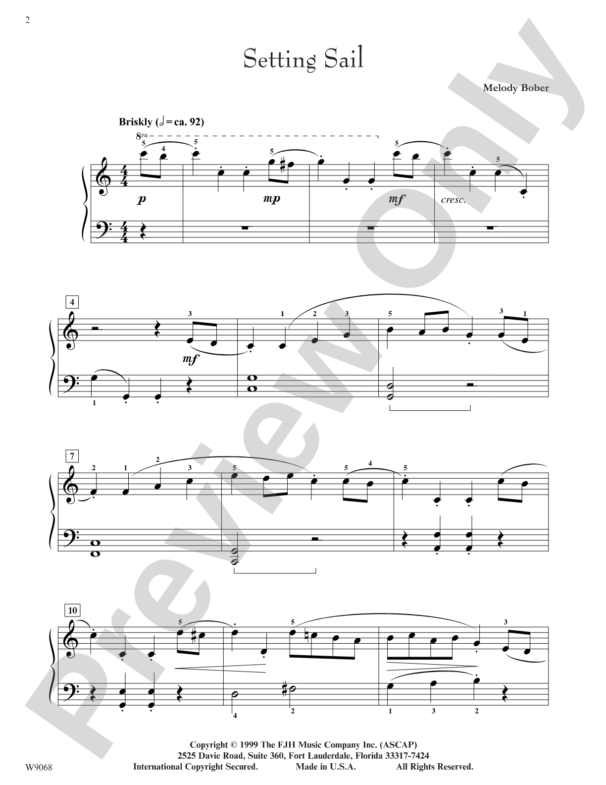 A Sailor's Journey: Piano
