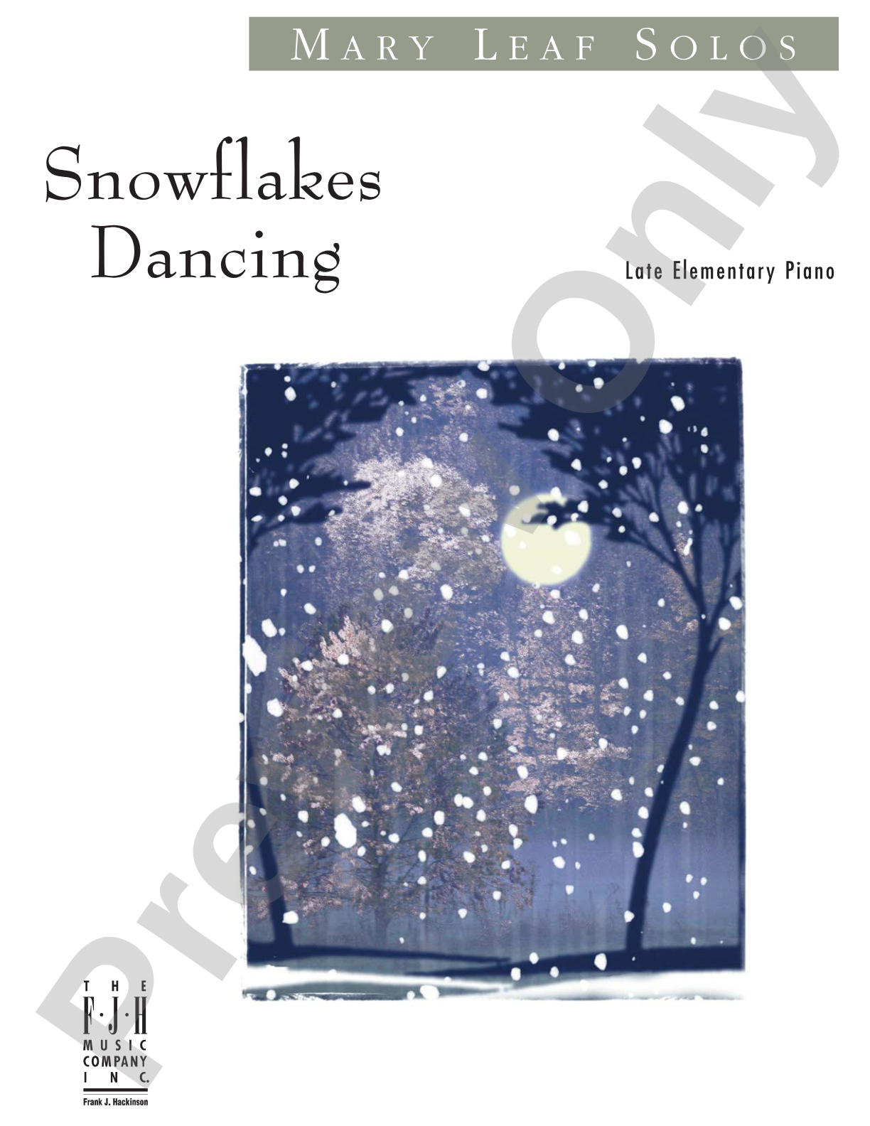 Snowflakes Dancing: Piano