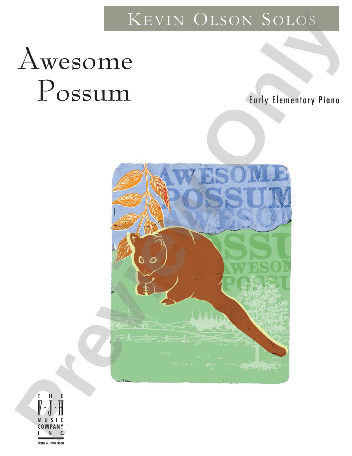 Awesome Possum: Piano