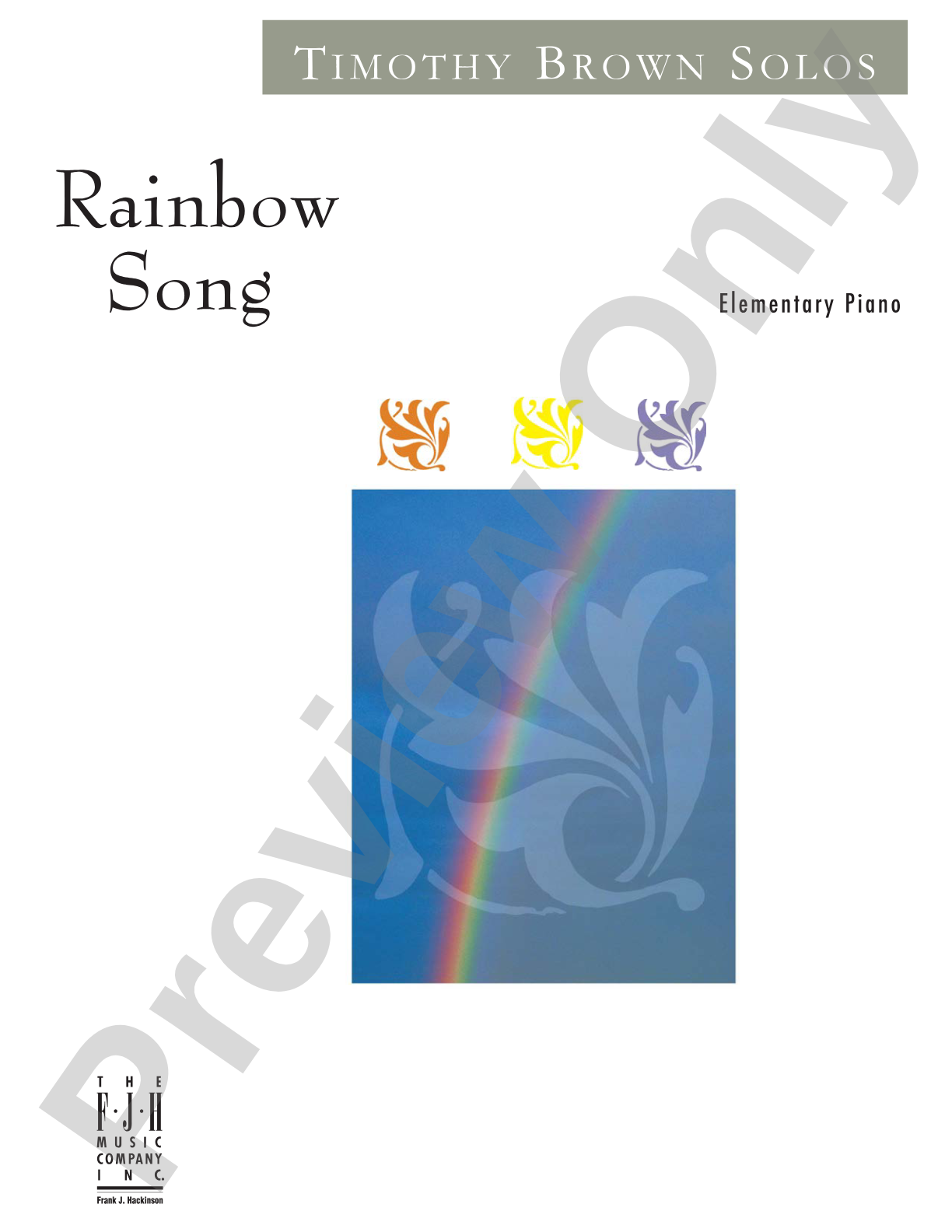 Rainbow Song: Piano