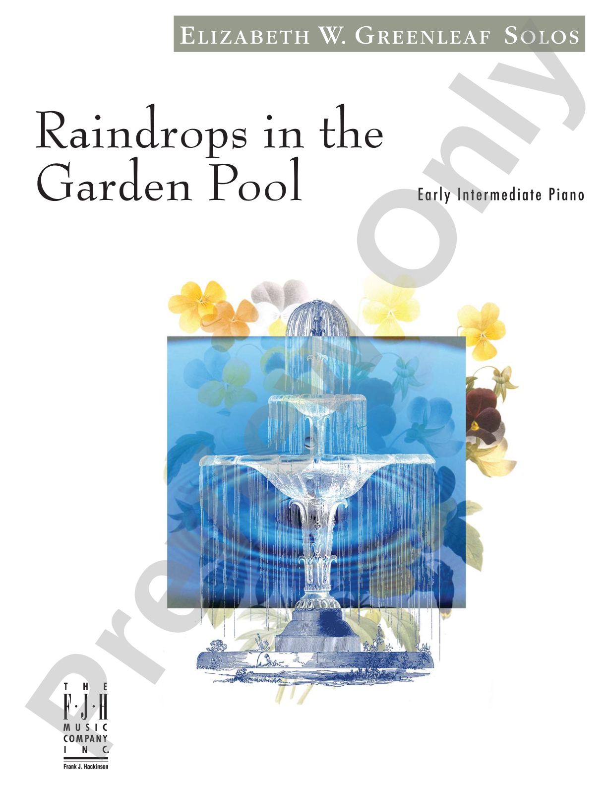 Raindrops in the Garden Pool: Piano