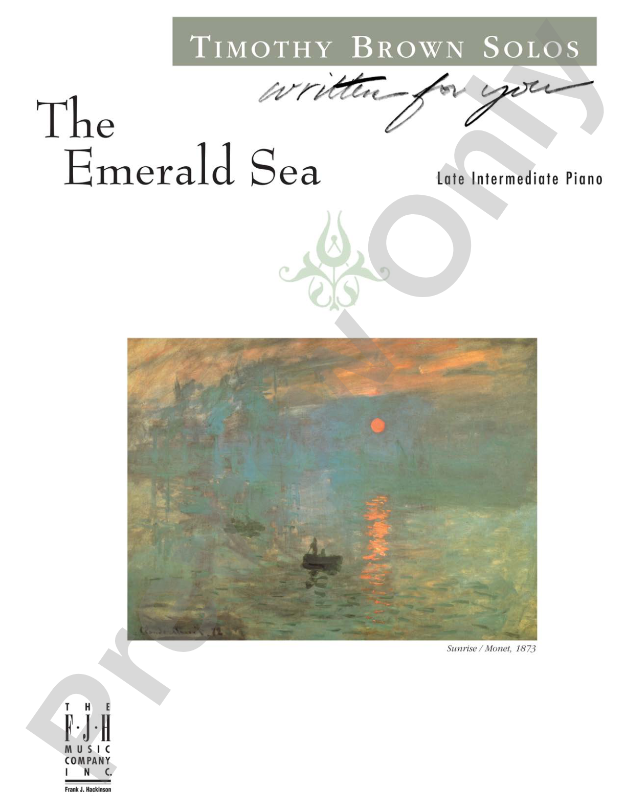 The Emerald Sea: Piano