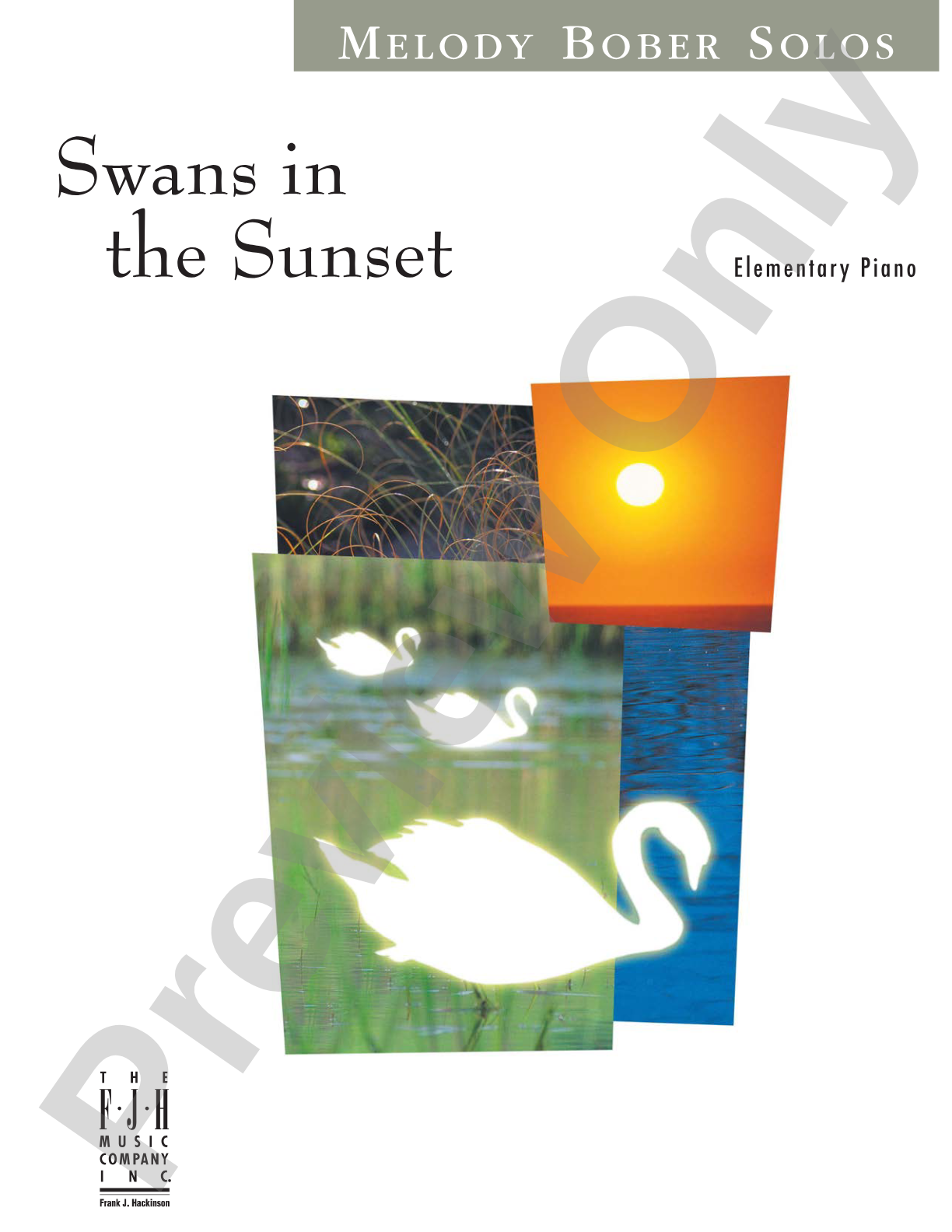 Swans in the Sunset: Piano