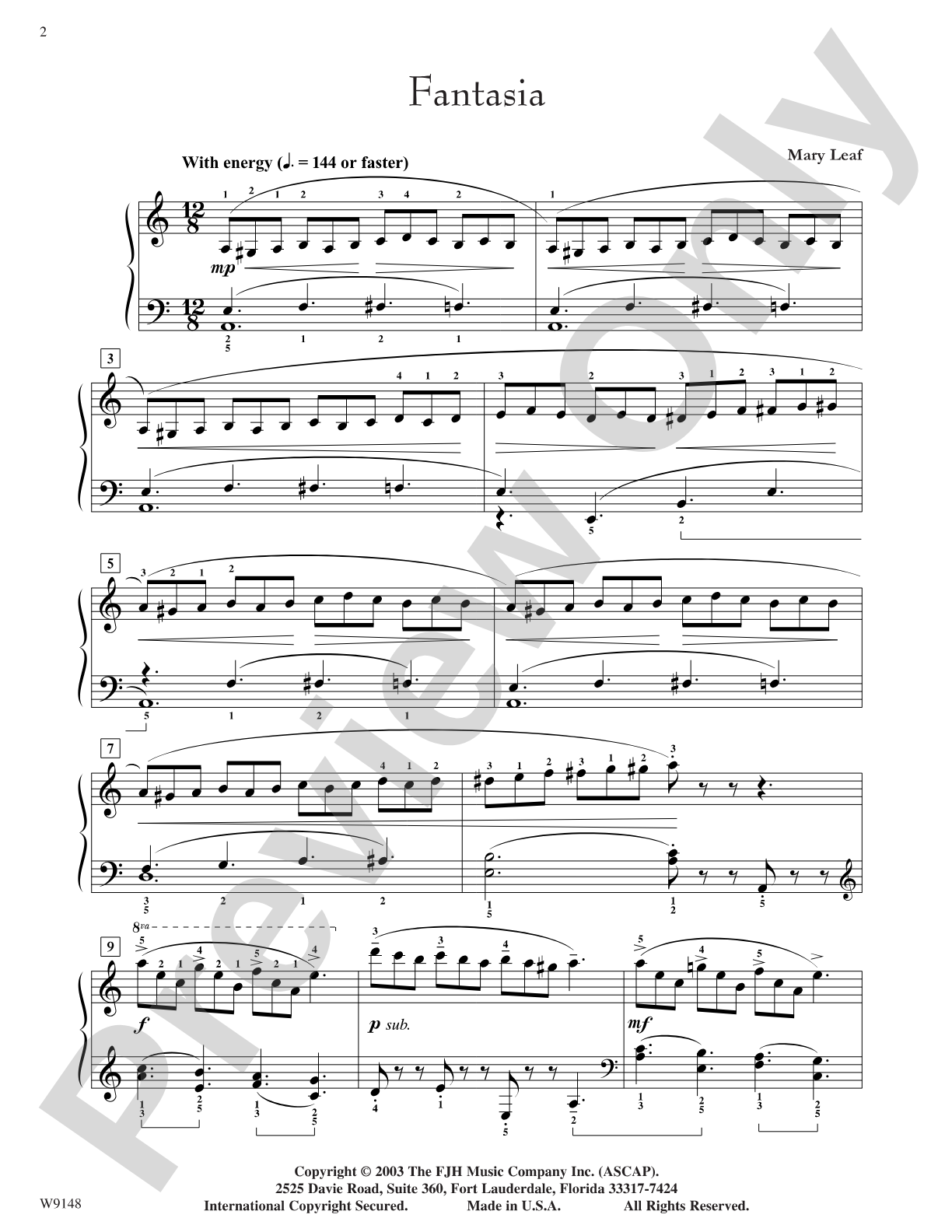 Fantasia: Piano