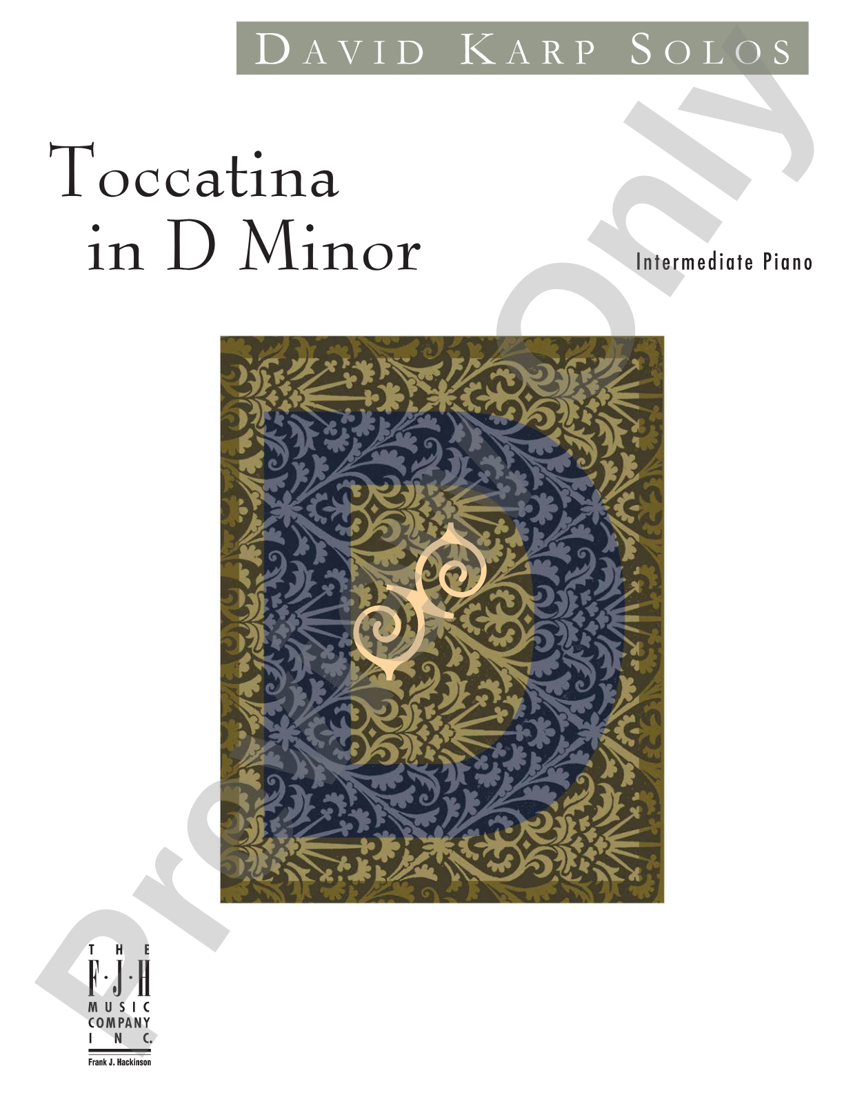 Toccatina in D Minor: Piano