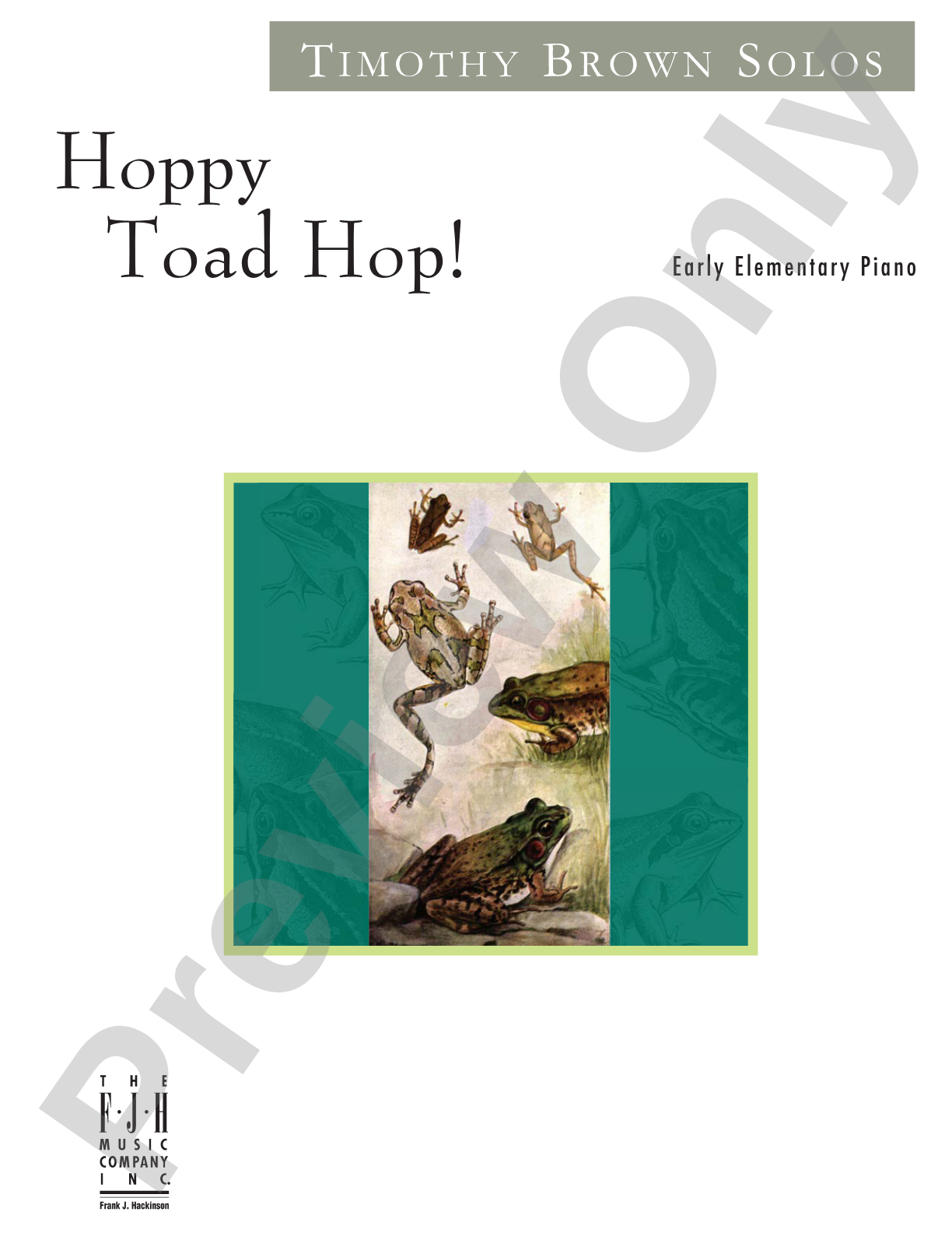 Hoppy Toad Hop!: Piano