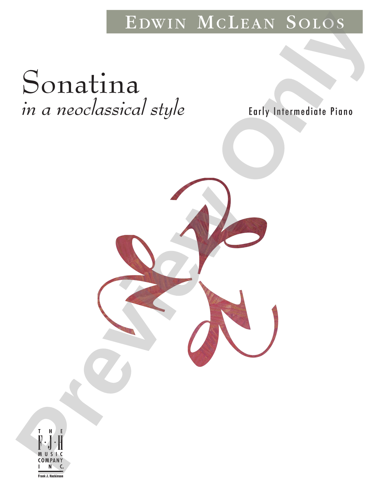 Sonatina in a Neoclassical style: Piano