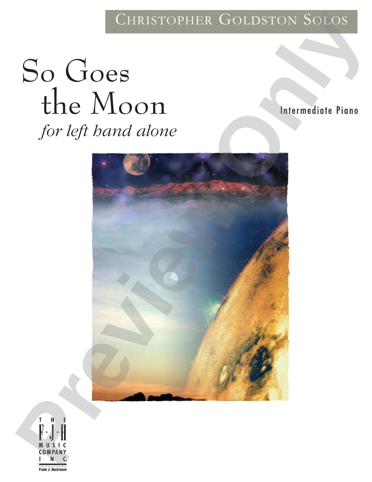 So Goes the Moon: Piano