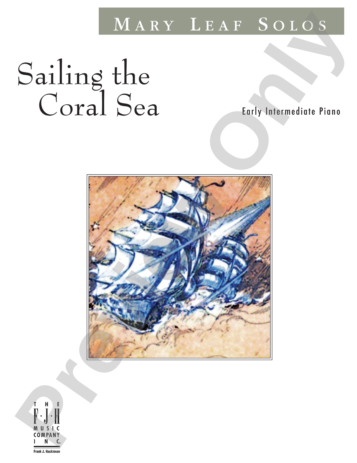 Sailing the Coral Sea: Piano