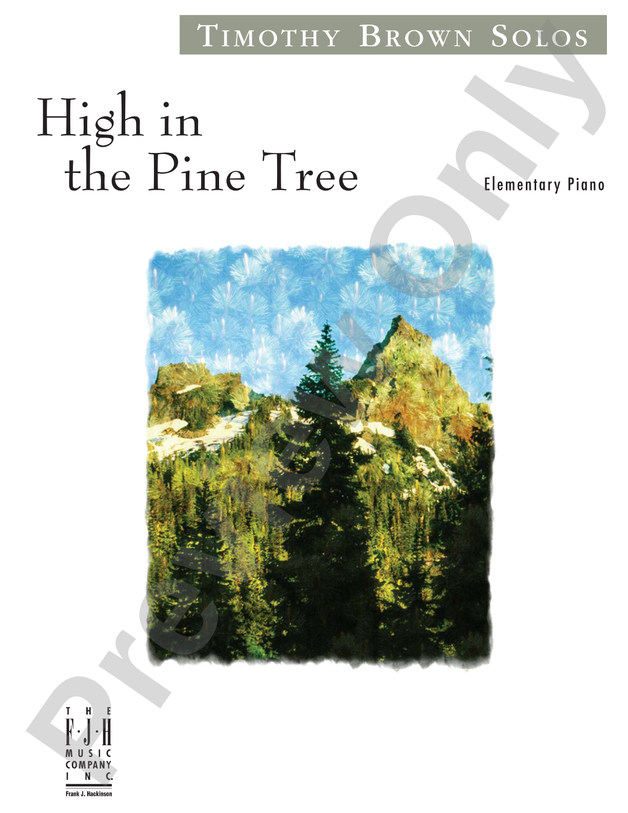 High in the Pine Tree: Piano